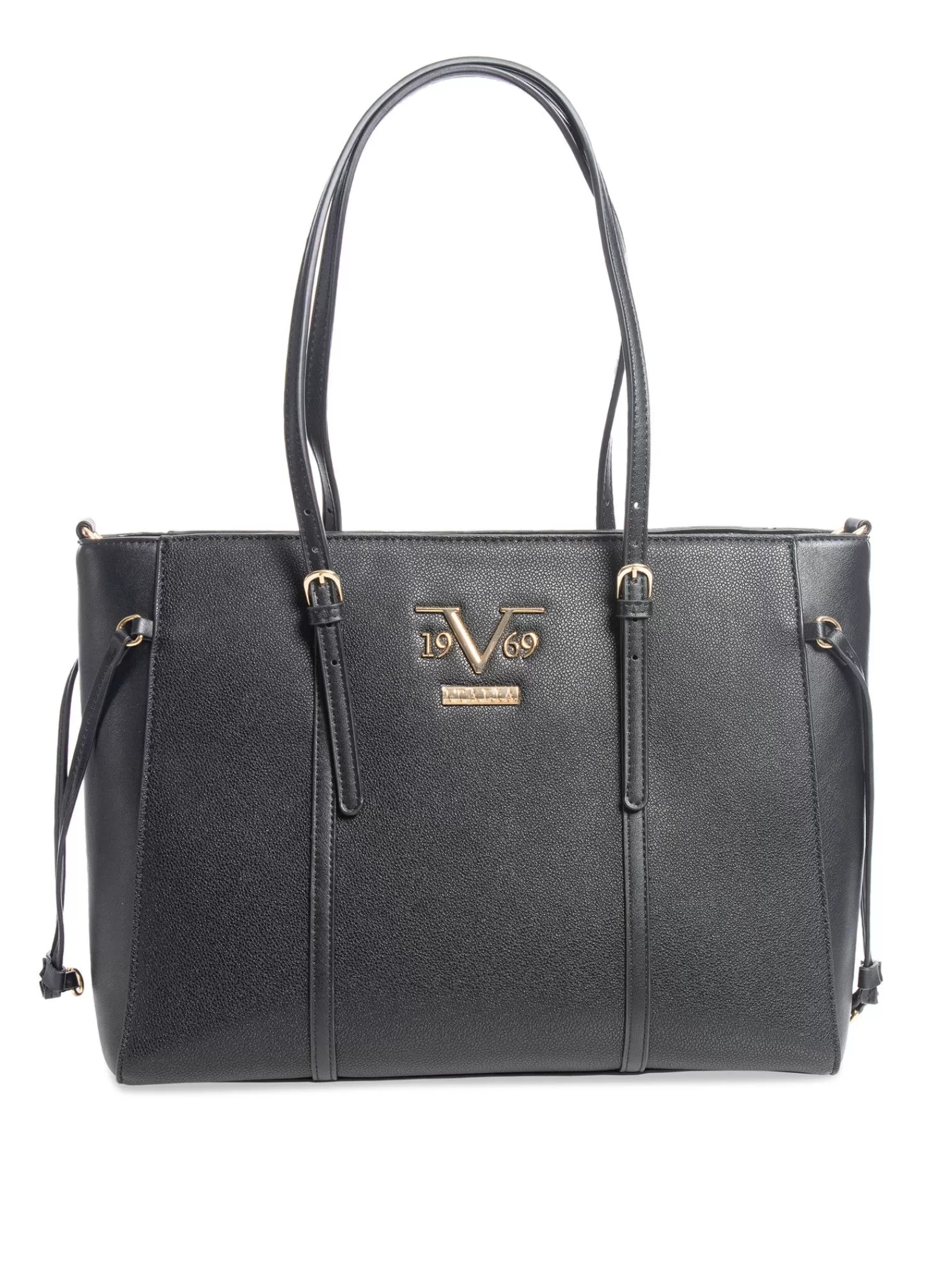 19V69 Vaska Carissima Shopper Black^ Axelremsväskor