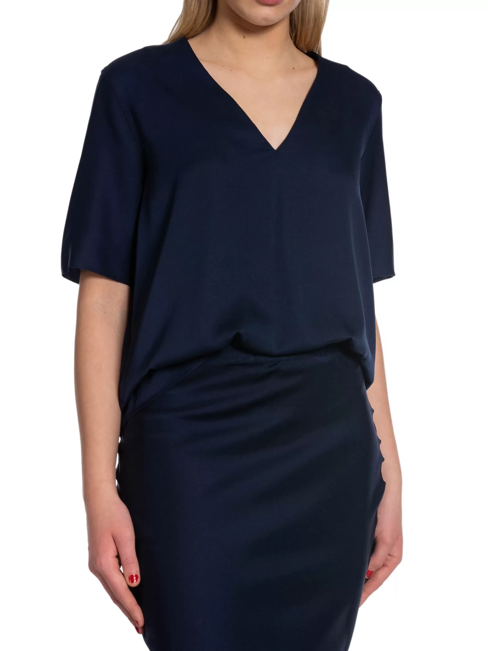 Ahlvar Gallery Blus Yoli Midnight Blue^ Blusar