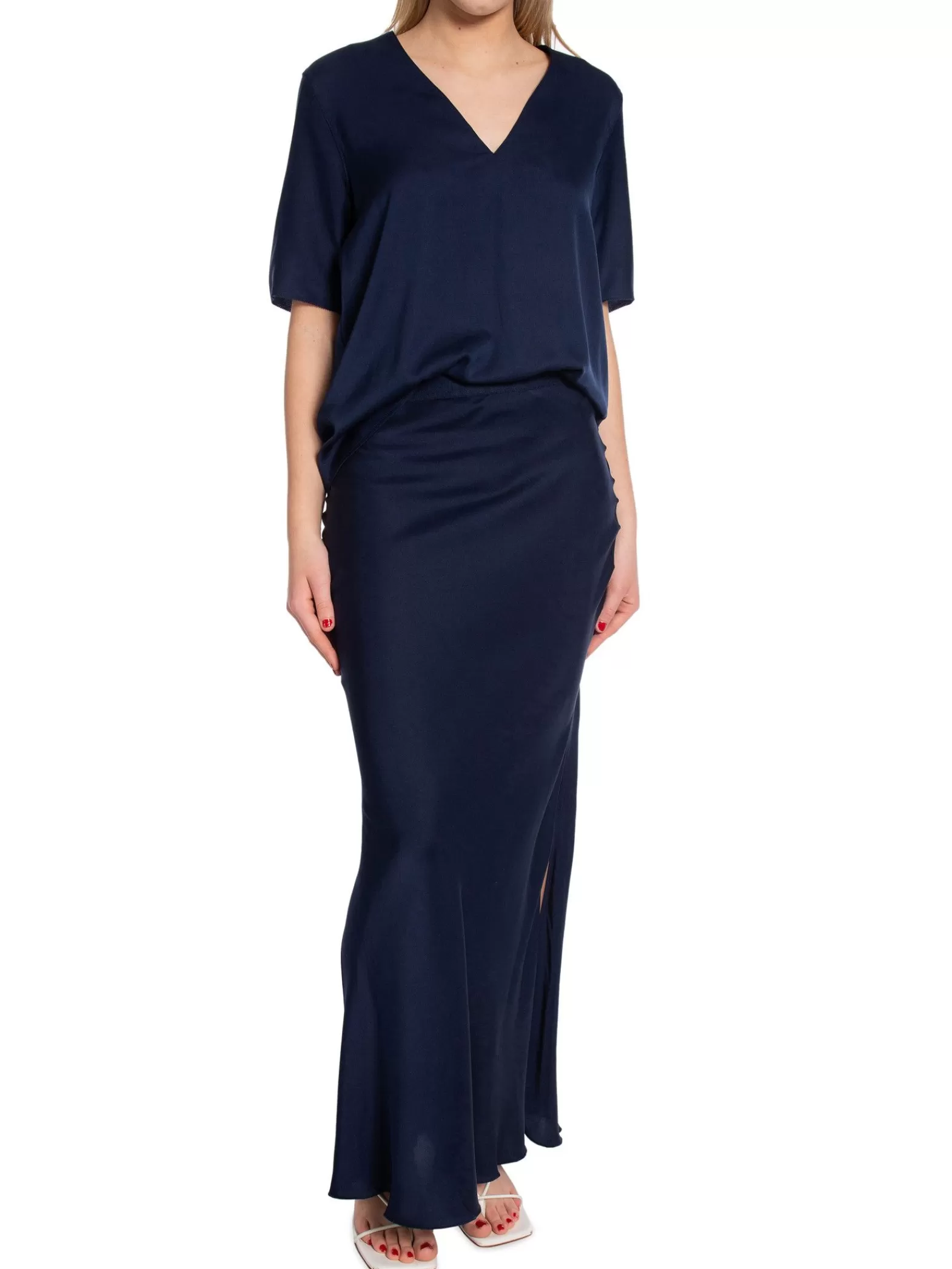 Ahlvar Gallery Blus Yoli Midnight Blue^ Blusar