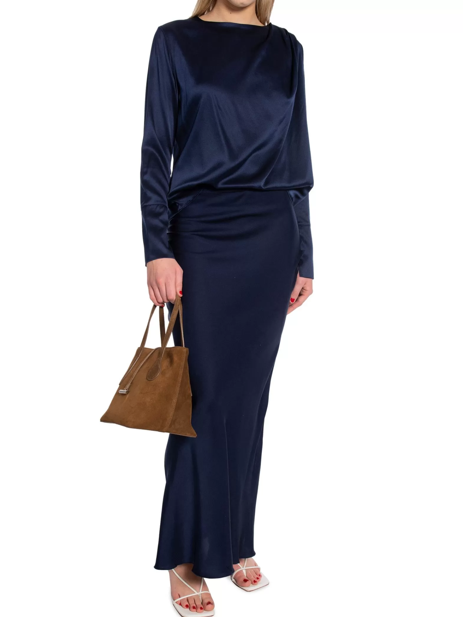 Ahlvar Gallery Blus Zuri Midnight Blue^ Blusar