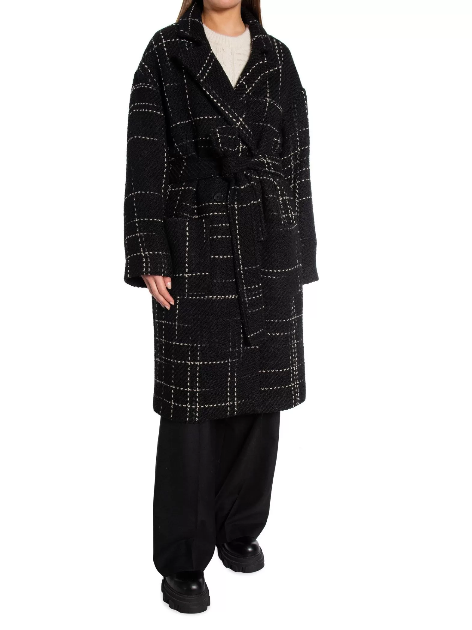 Anine Bing Kappa Norma Black Plaid^ Jackor & Kappor