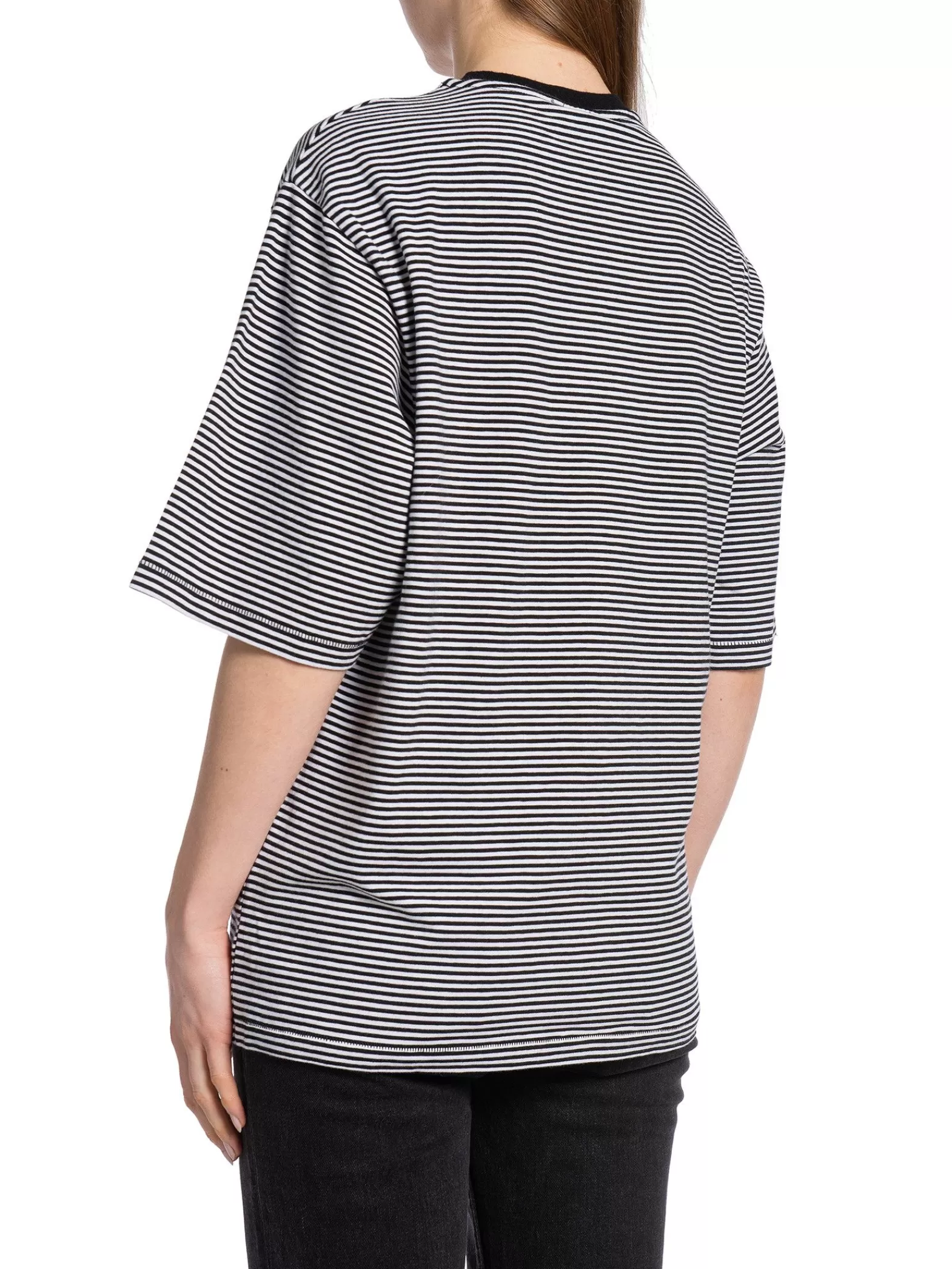 Anine Bing Topp Bo Black And White Stripe^ Toppar