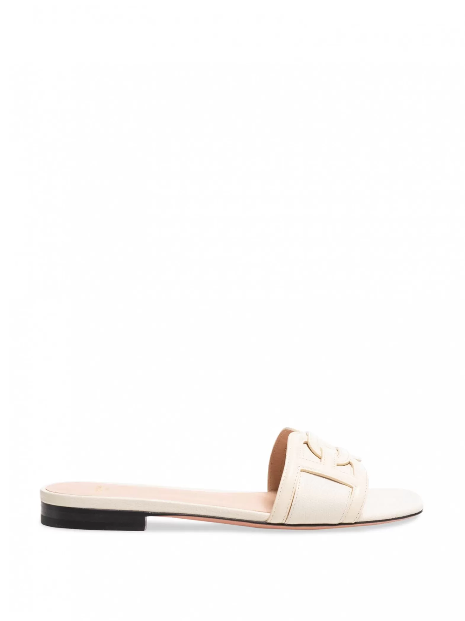 Bally Sandal Peoni Flat Calf Bone^ Sandaler