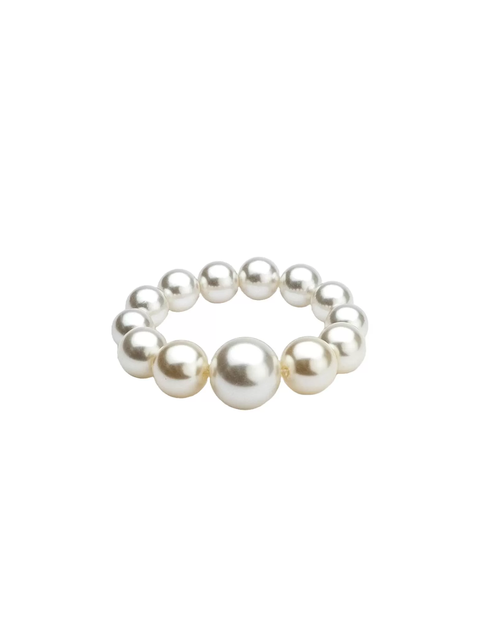 BOW19 Details Bow19 Armband Big Pearl Bracelet Elastic^ Smycken