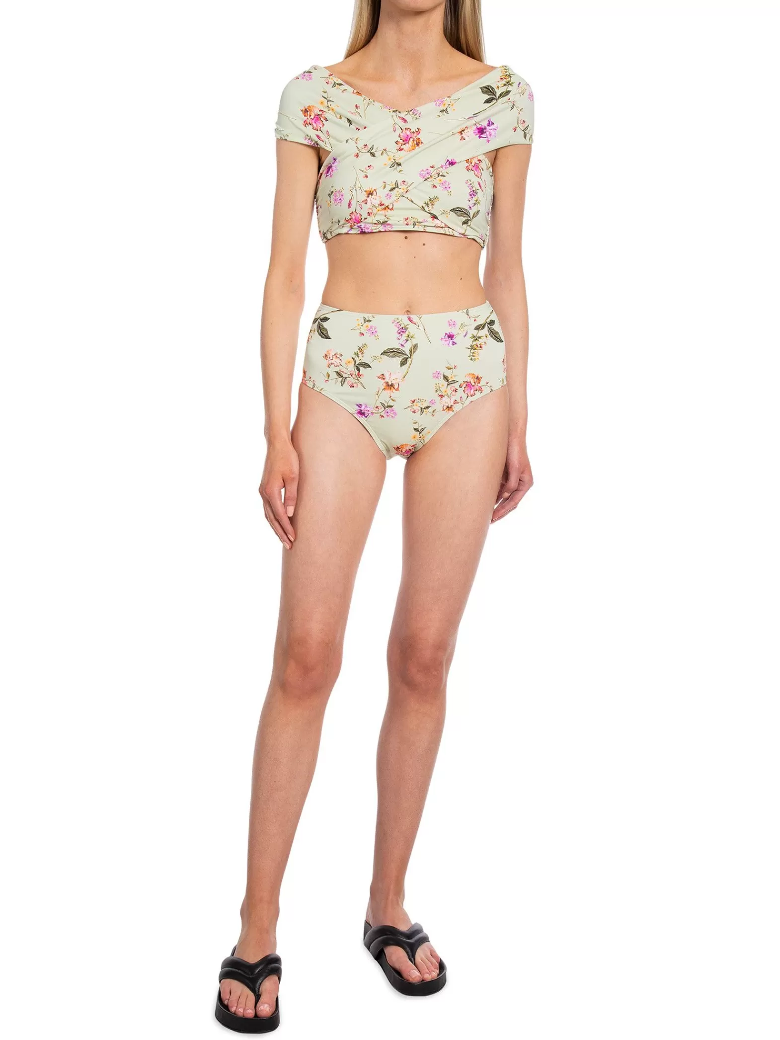 Malina By Bikinitrosa Ivy Soft Floral Pistachio^ Badkläder