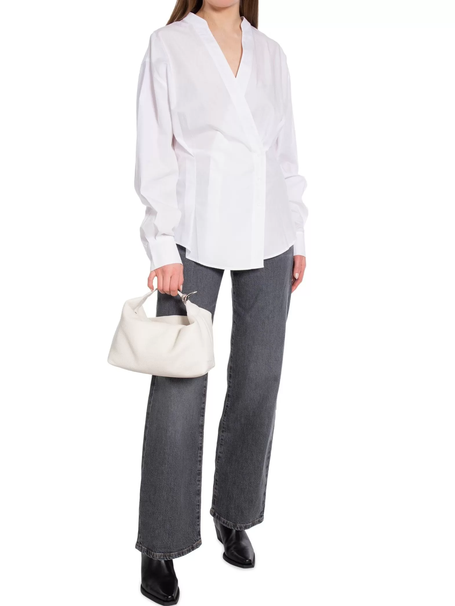 Calvin Klein Blus Cotton Wrap Bright White^ Blusar