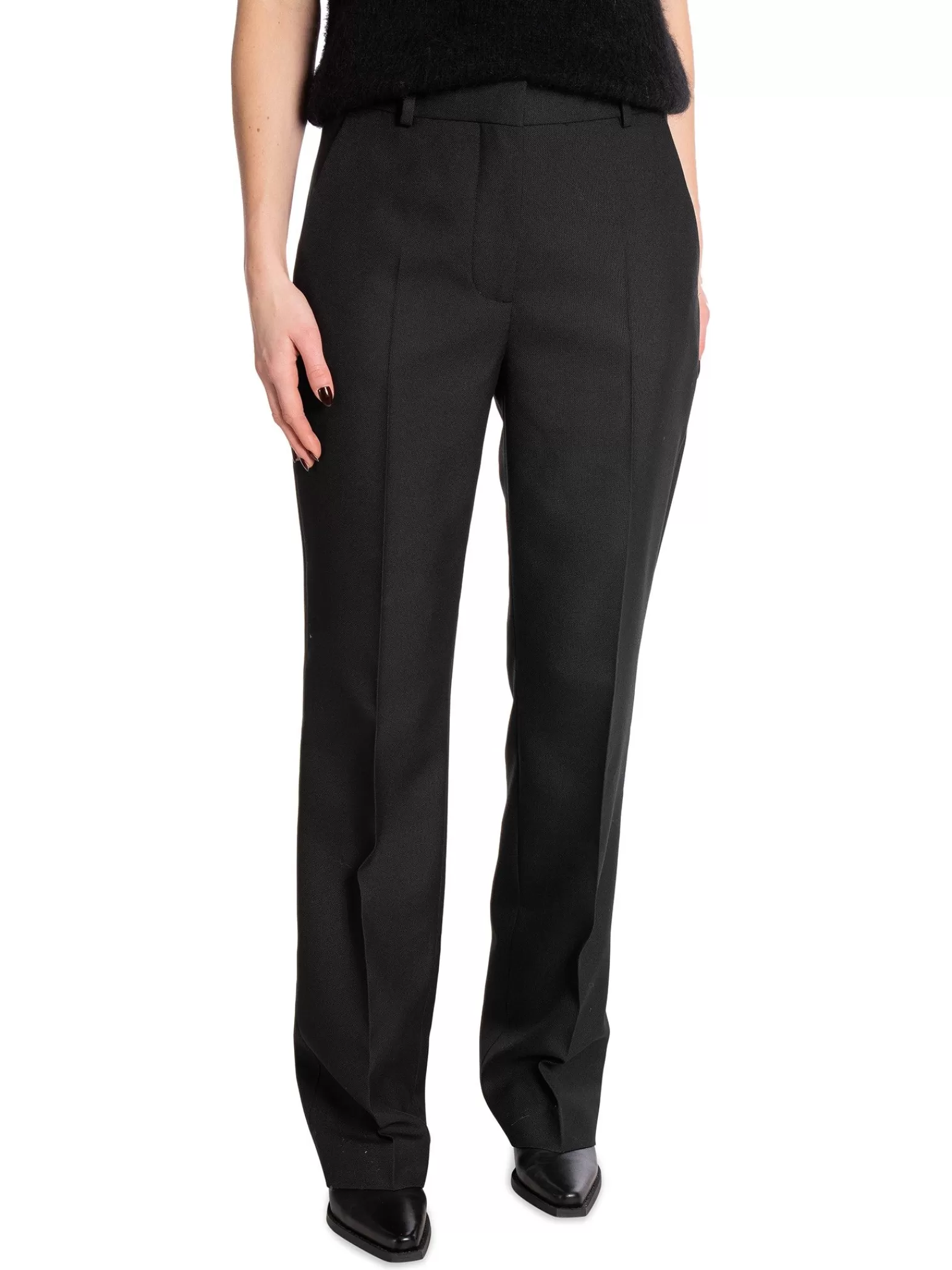 Calvin Klein Byxa Essential Slim Straight Black^ Byxor