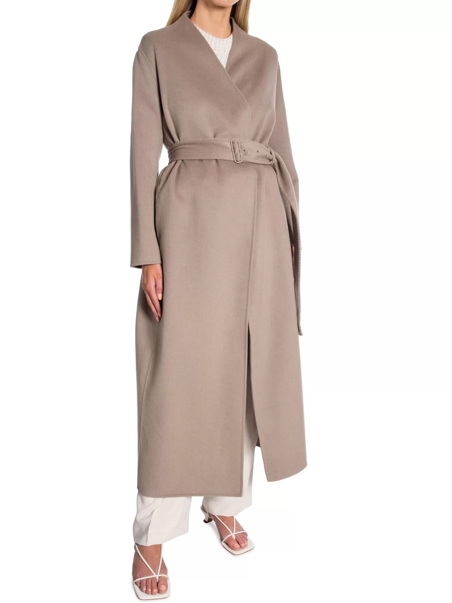 Calvin Klein Kappa Double Faced Wool Maxi Cinder^ Jackor & Kappor