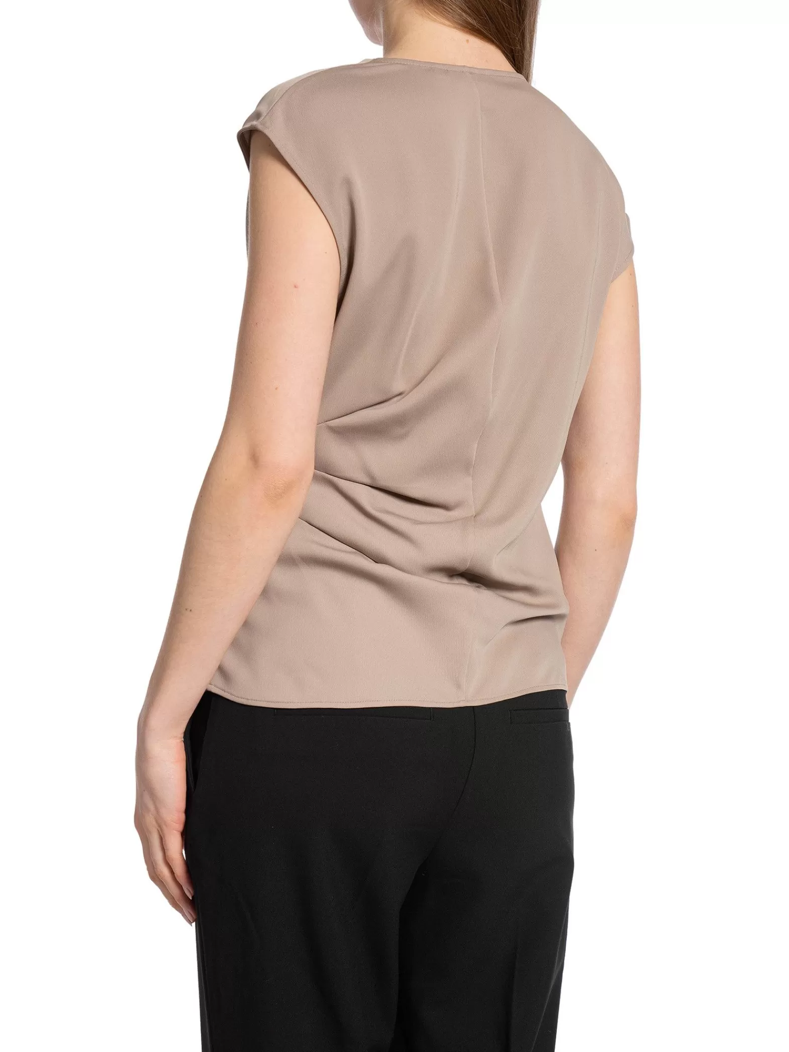 Calvin Klein Topp Recycled Cdc Draped Neutral Taupe^ Toppar