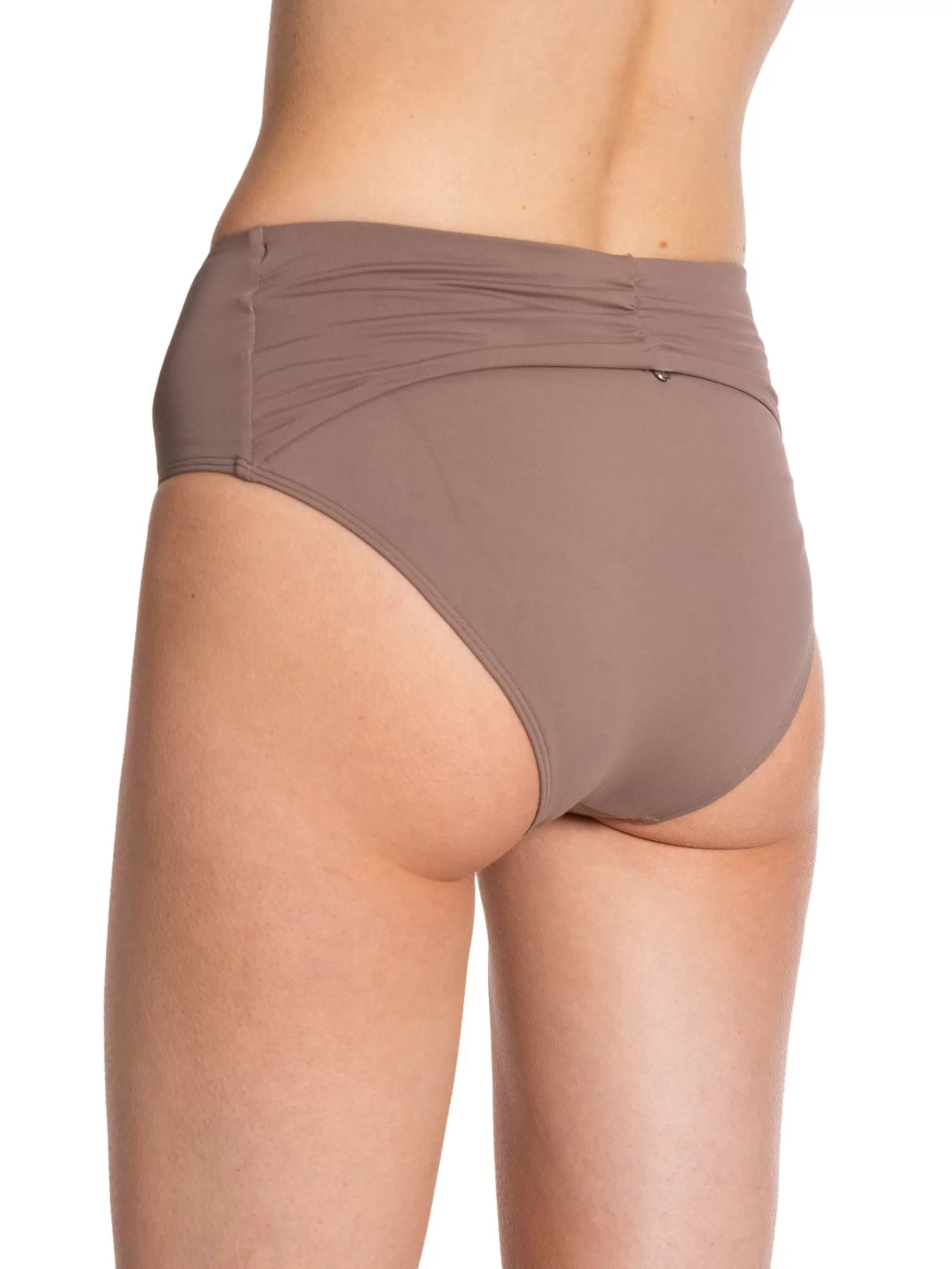 Casall Bikinitrosa Back Detail High Waist Dark Taupe^ Badkläder