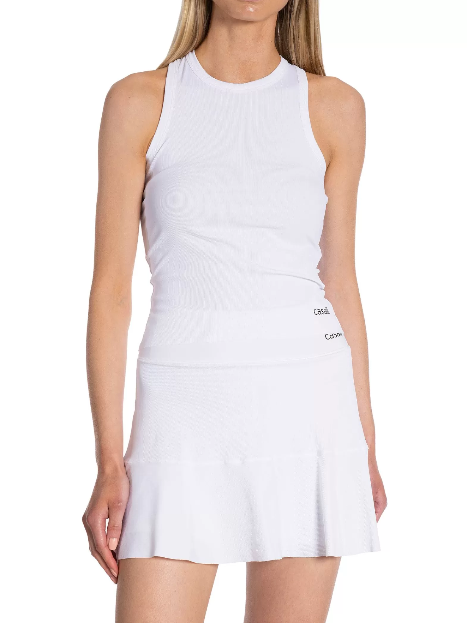 Casall Linne Defined Rib Racerback White^ Sport & Träning