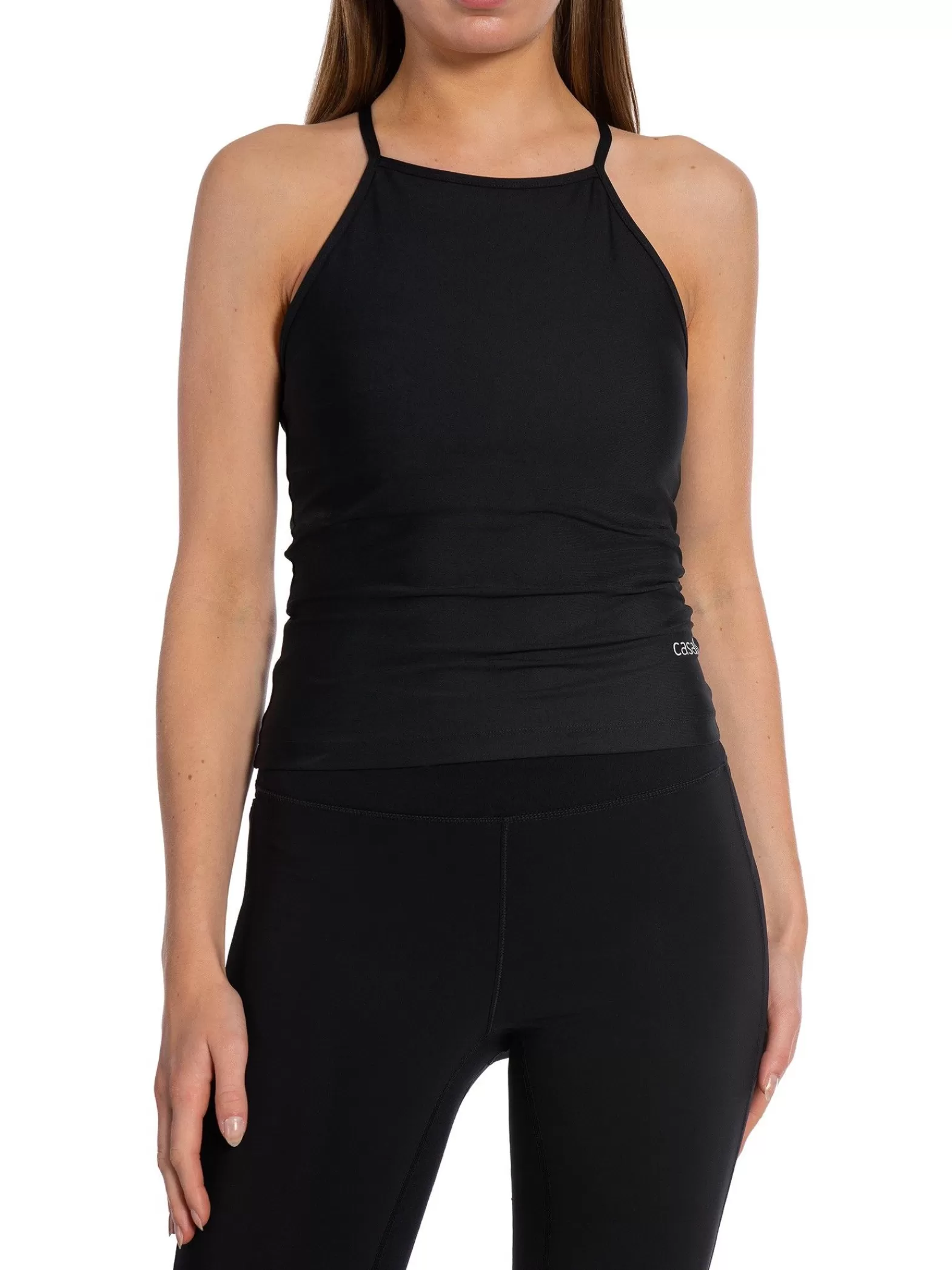 Casall Topp Built-In-Bra Halterneck Tank Black^ Sport & Träning