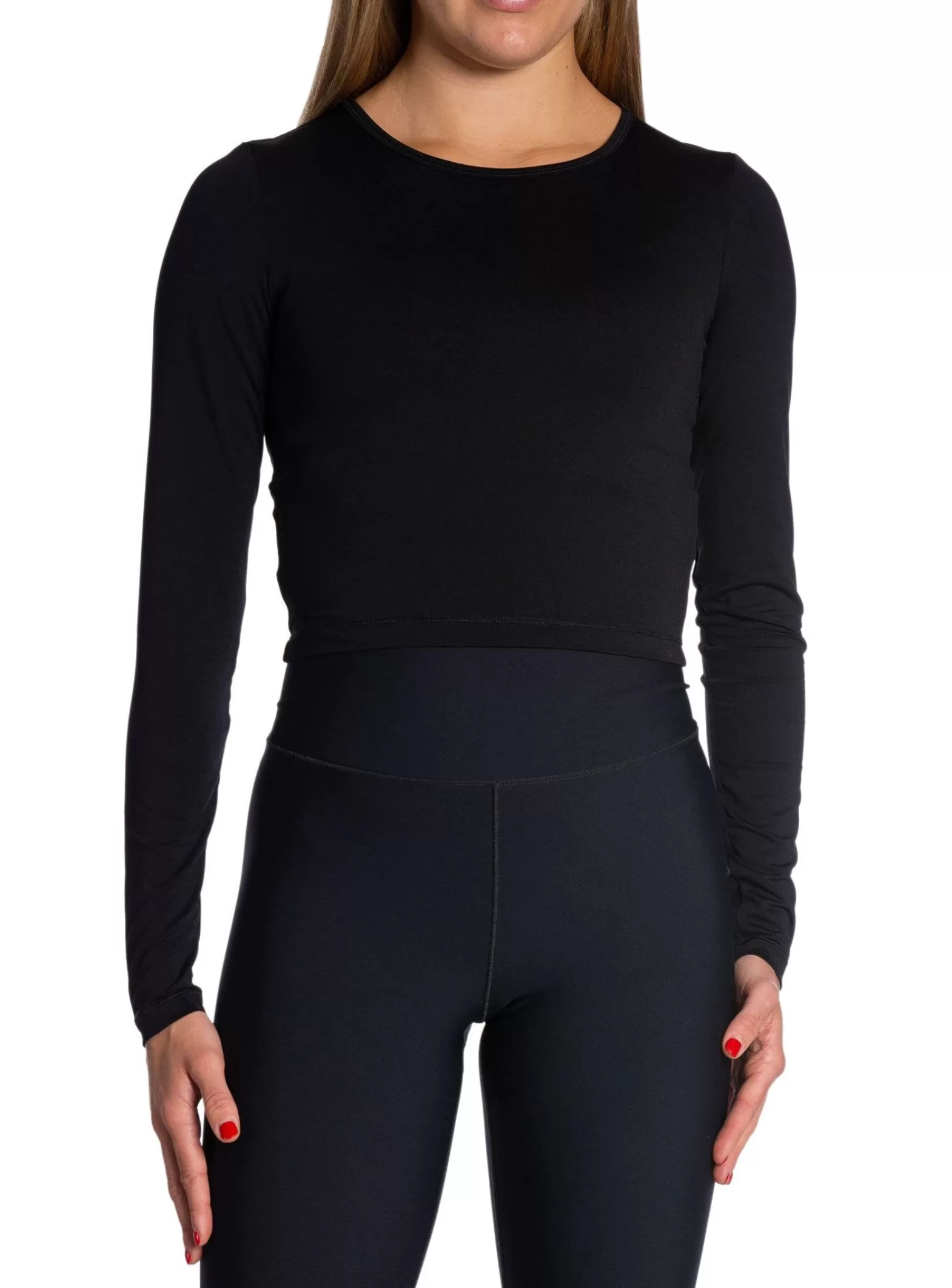 Casall Topp Crop Long Sleeve Black^ Sport & Träning