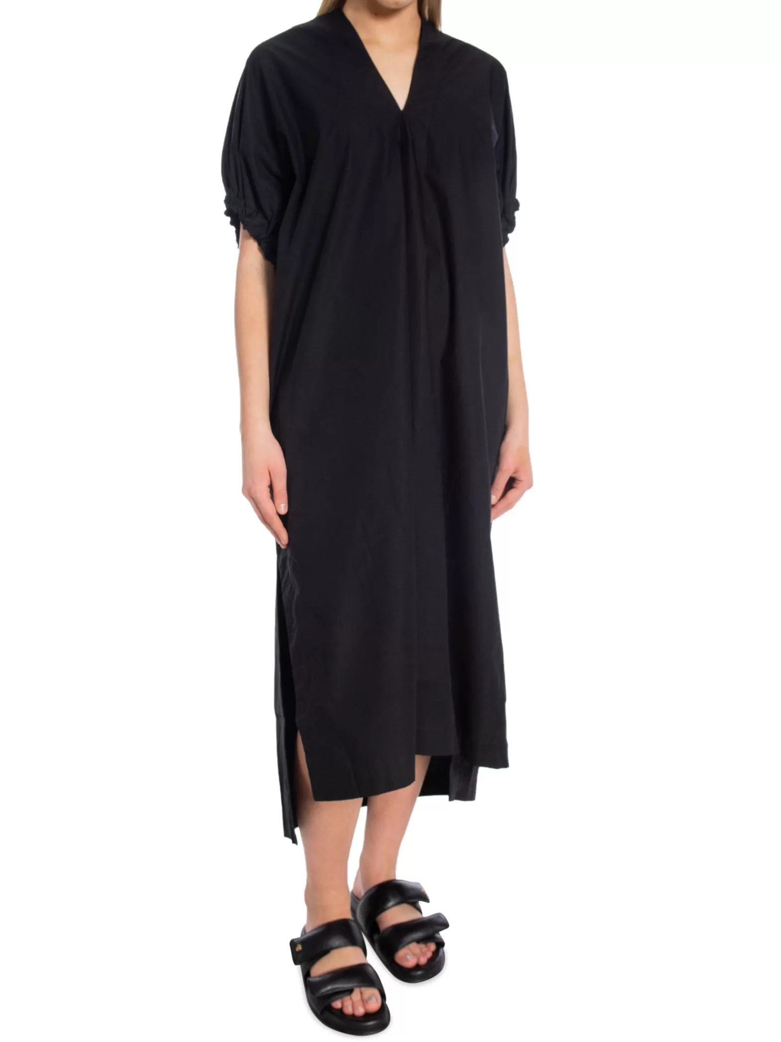 Dagmar Klanning Rouched Dress Black^ Klänningar