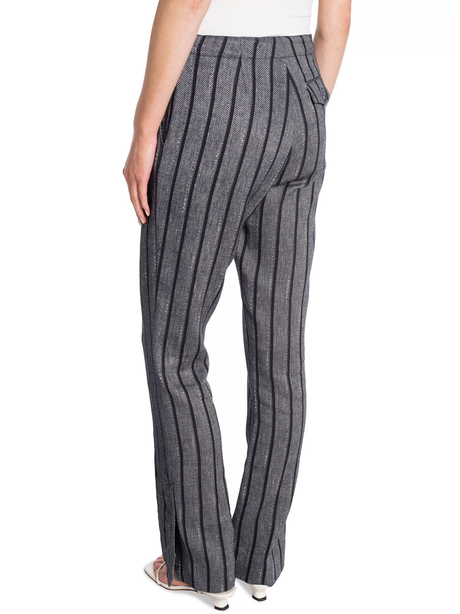 DAY Byxa Ally Cotton Blend Stripe Black^ Byxor