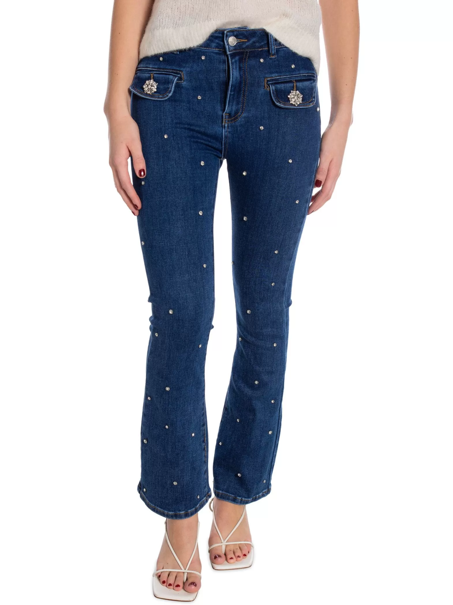 Denim Life Jeans Diamond Buttons F3782^ Jeans