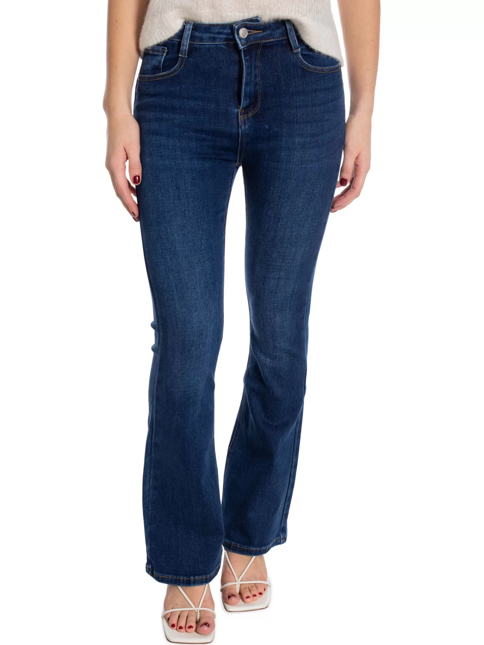 Denim Life Jeans Flare Skinny F3697 Blue^ Jeans