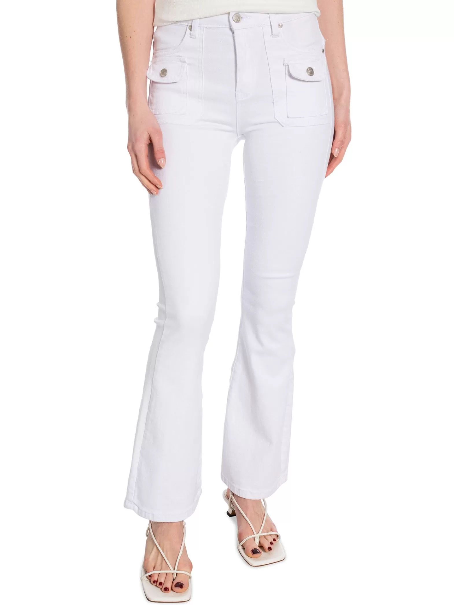 Denim Life Skinny Flare D2610 Blanc^ Jeans