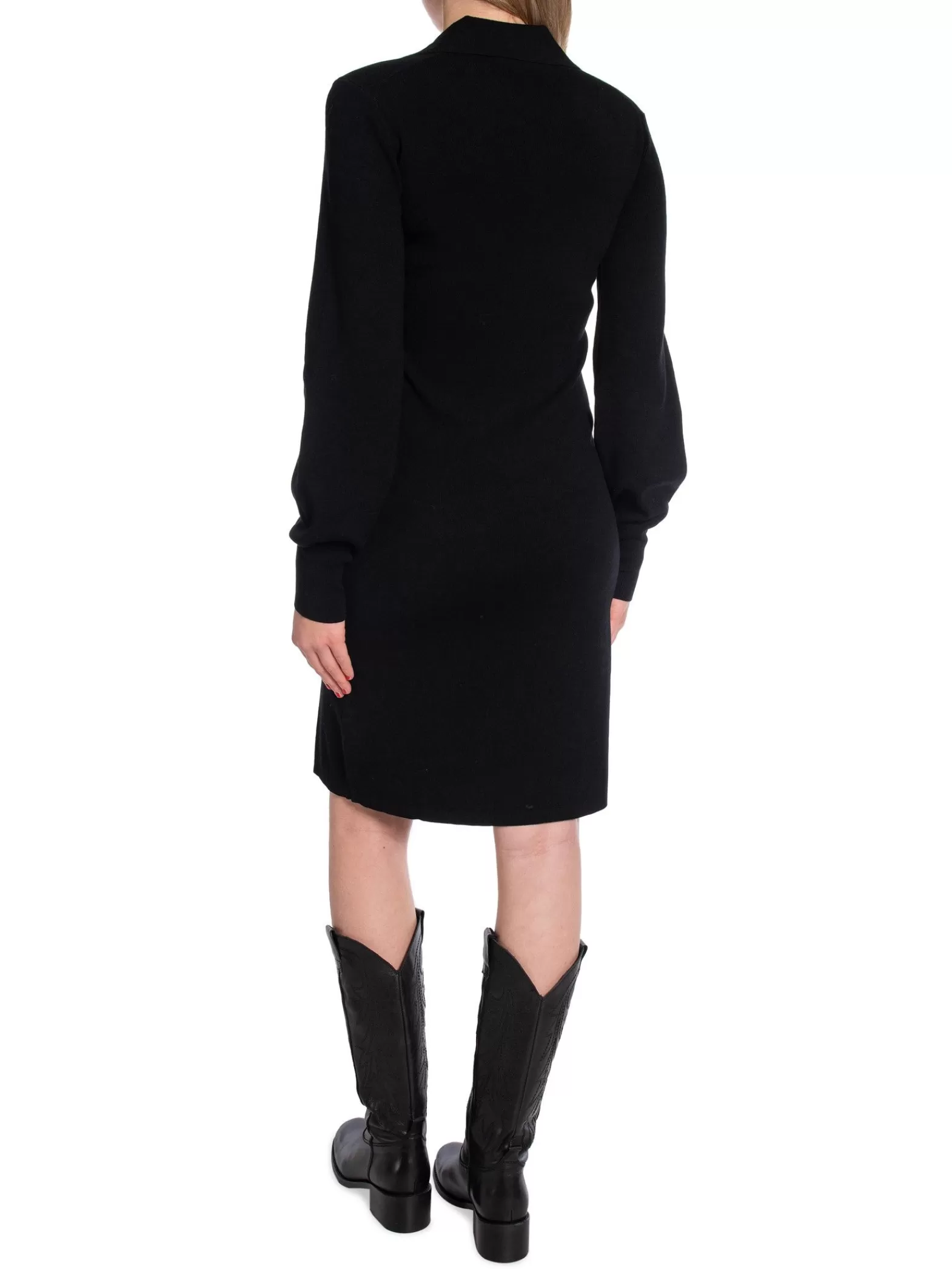 Filippa K Klanning Knit Polo Black^ Klänningar