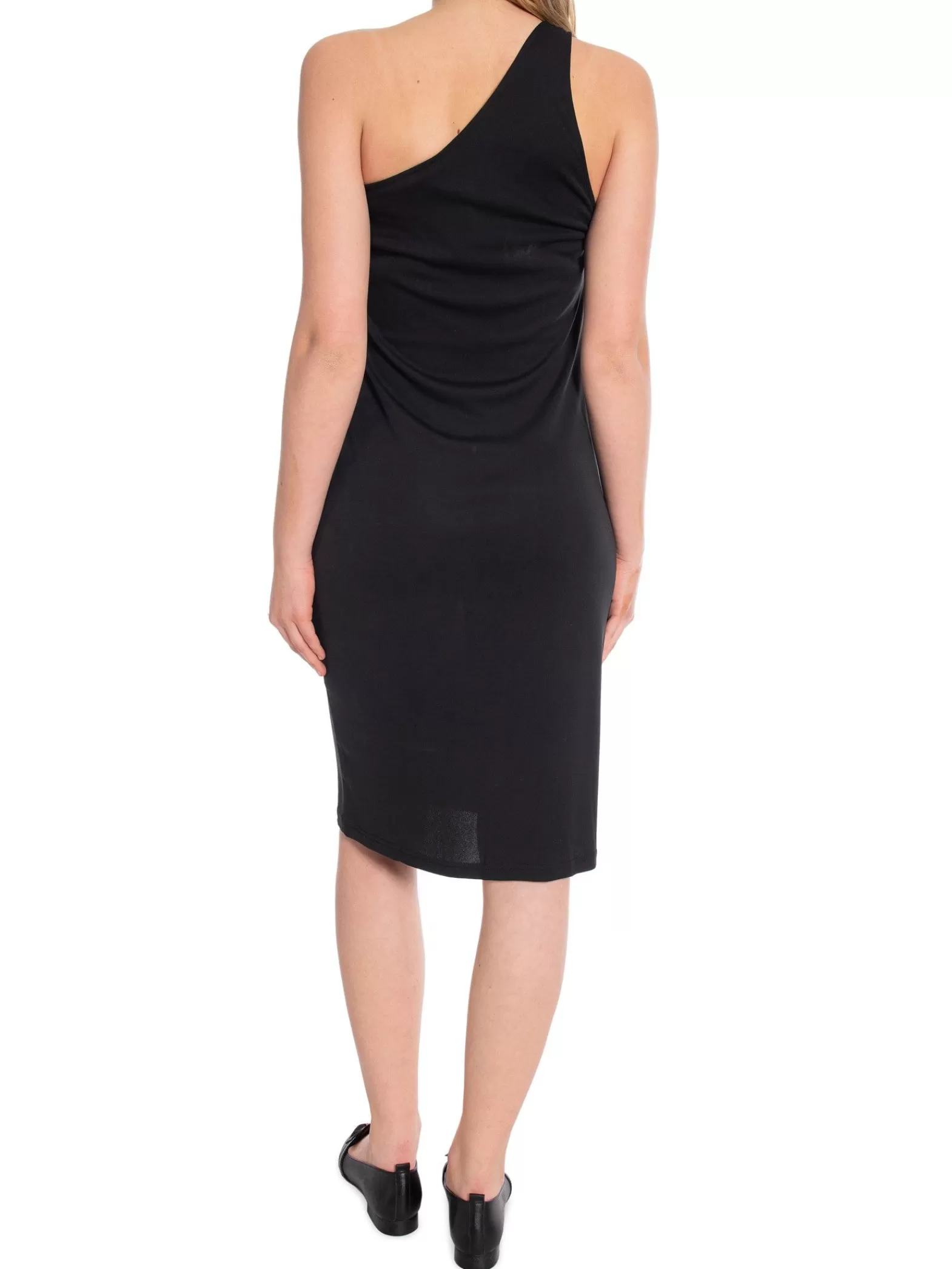 Filippa K Klanning One Shoulder Jersey Black^ Klänningar