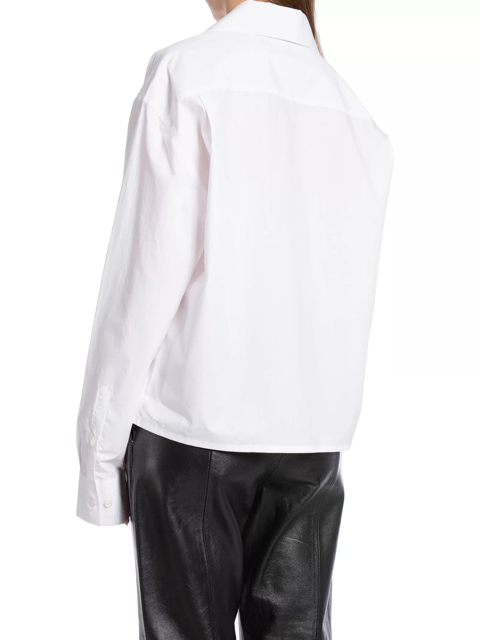 Filippa K Skjorta Cropped Poplin White^ Skjortor