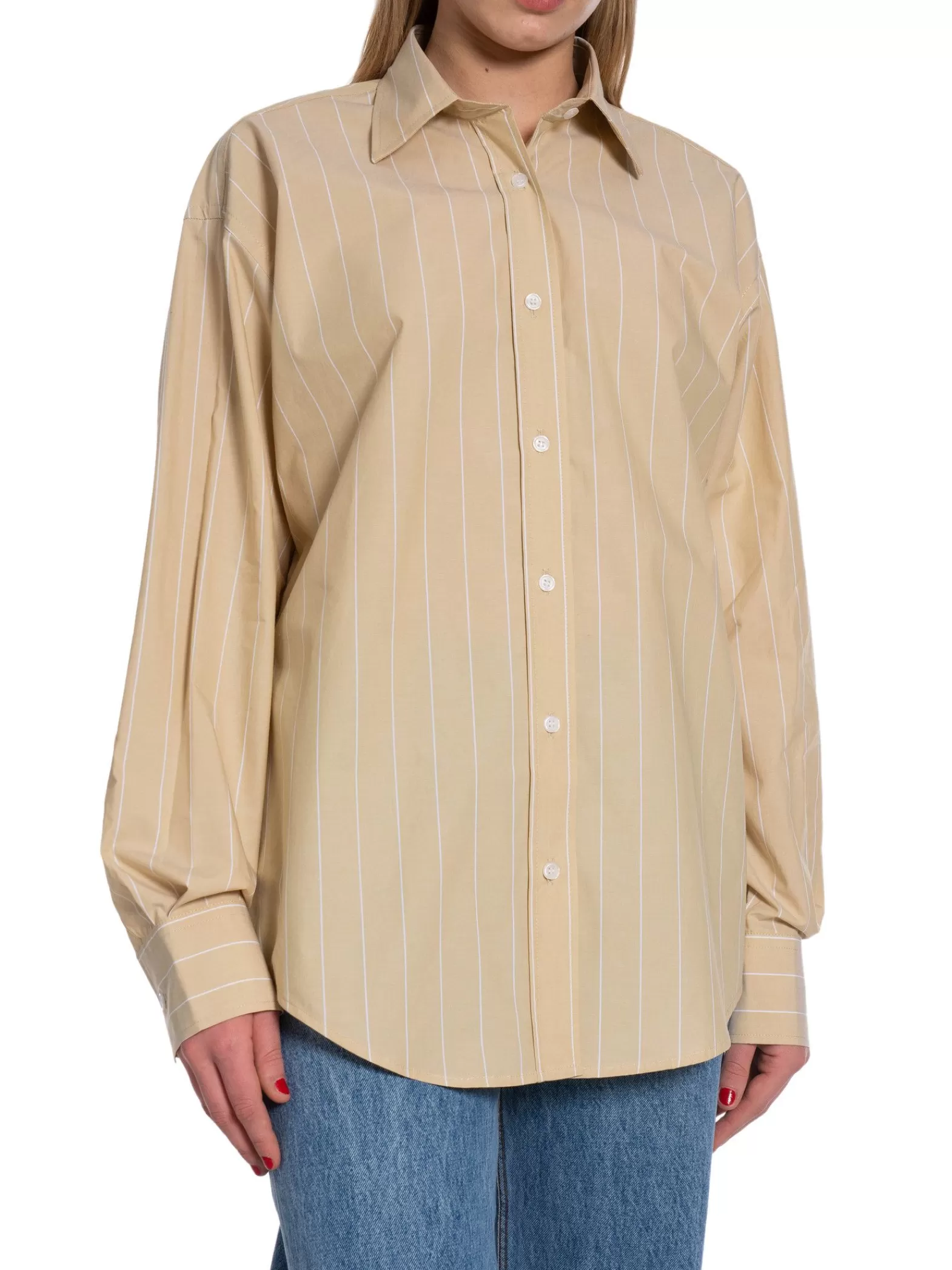 Filippa K Skjorta Stripe Poplin Dark^ Skjortor