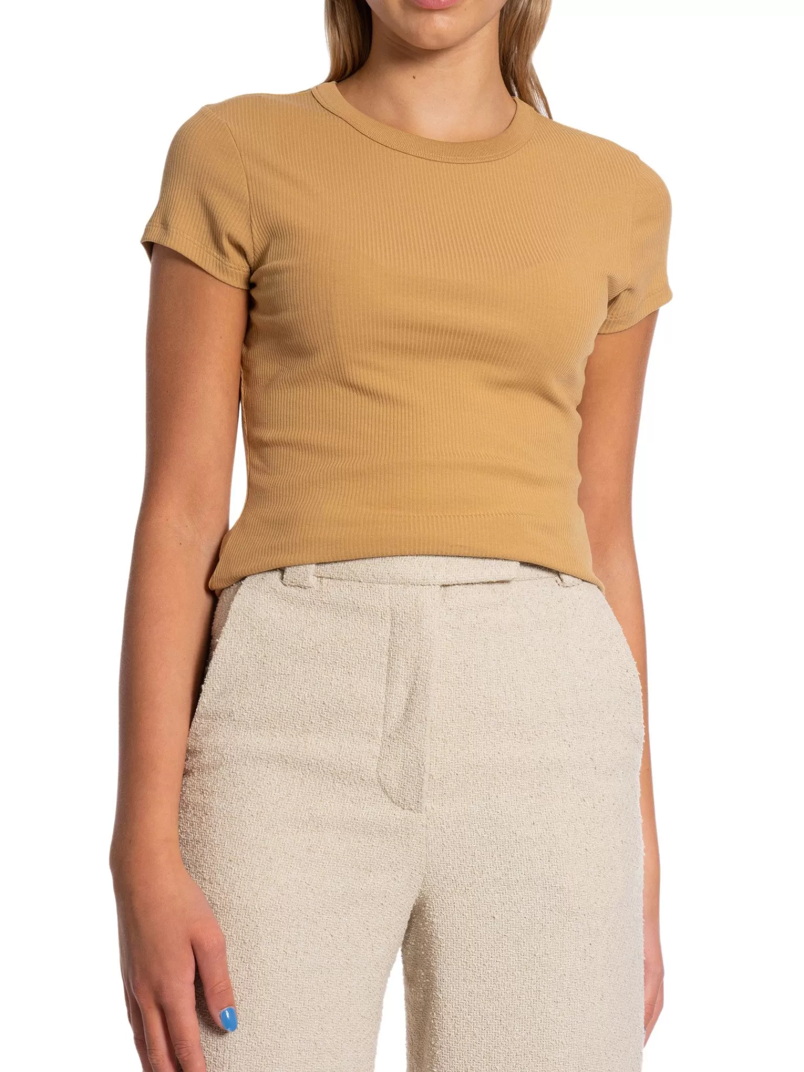 Filippa K Topp Fine Rib Sand Beige^ Toppar