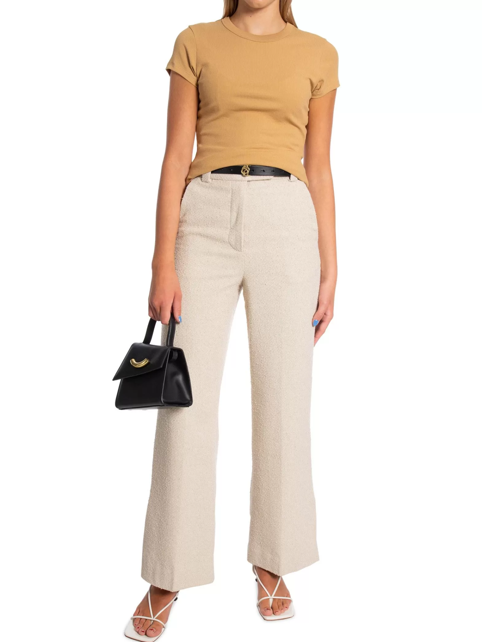 Filippa K Topp Fine Rib Sand Beige^ Toppar