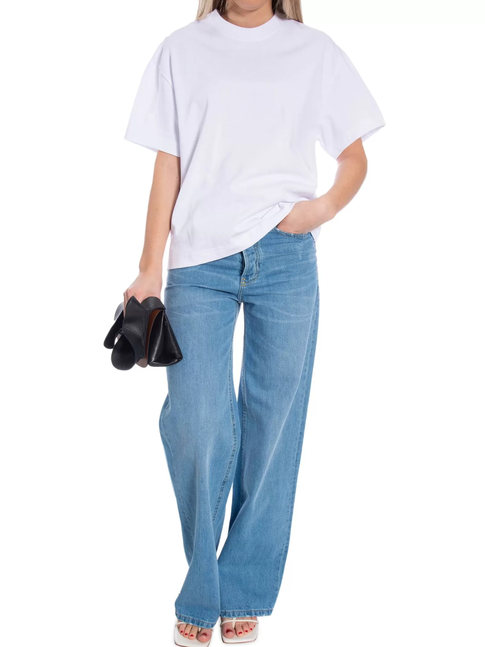 Filippa K Topp Oversized Tee White^ Toppar