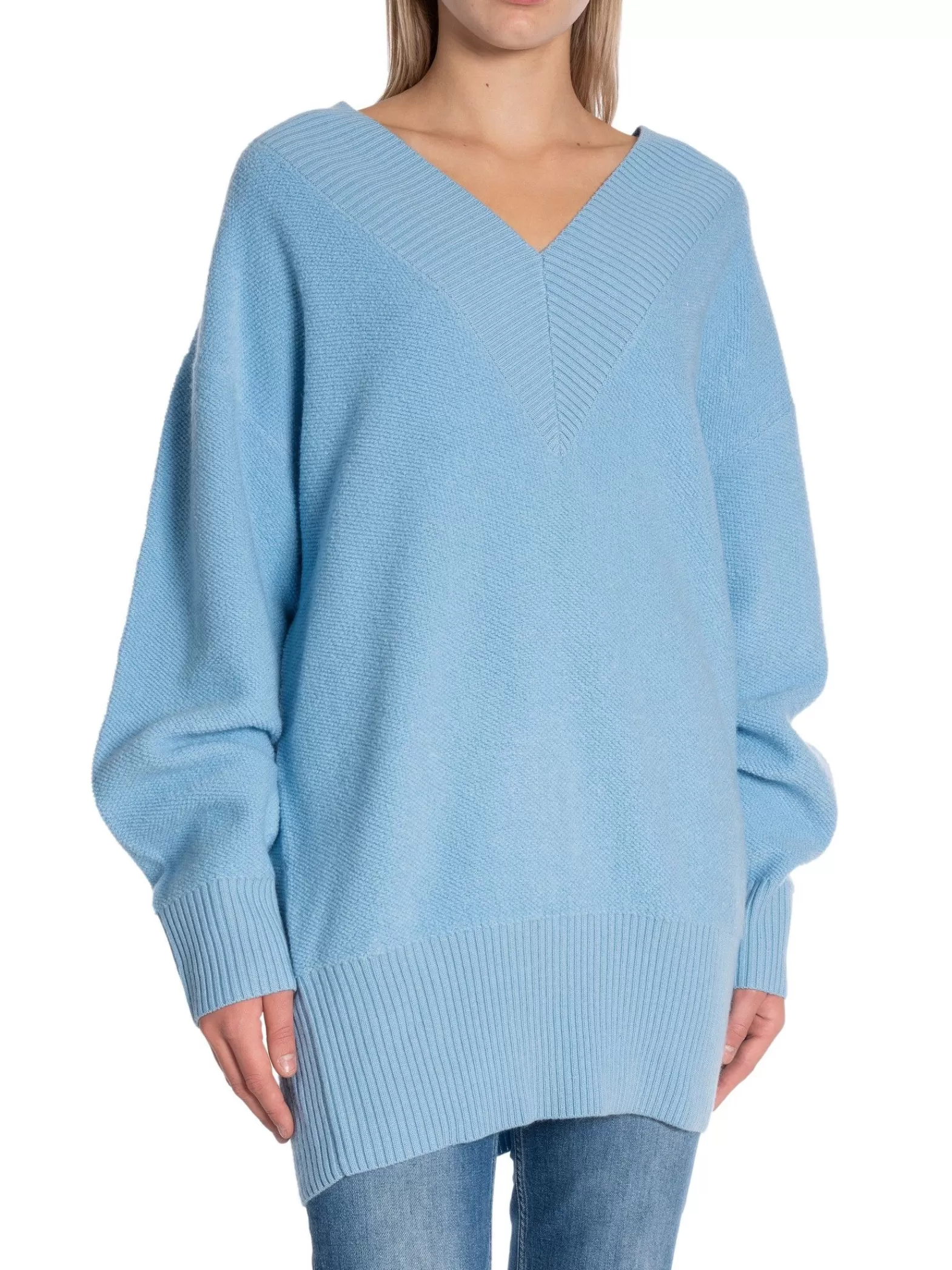 Filippa K Troja Boucle Turquoise^ Tröjor & Koftor