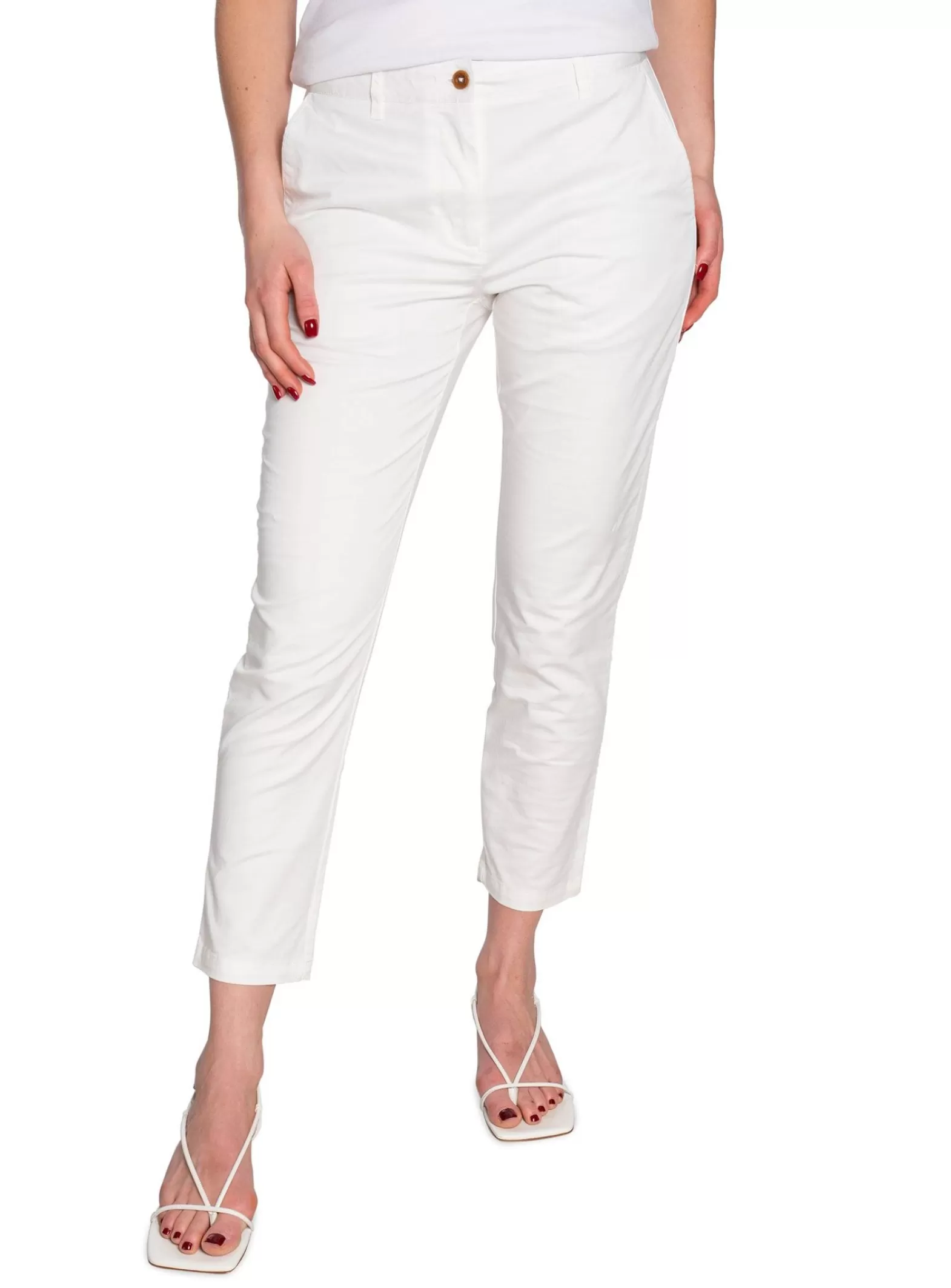 GANT Byxa Classic Chinos Fryda Eggshell^ Byxor