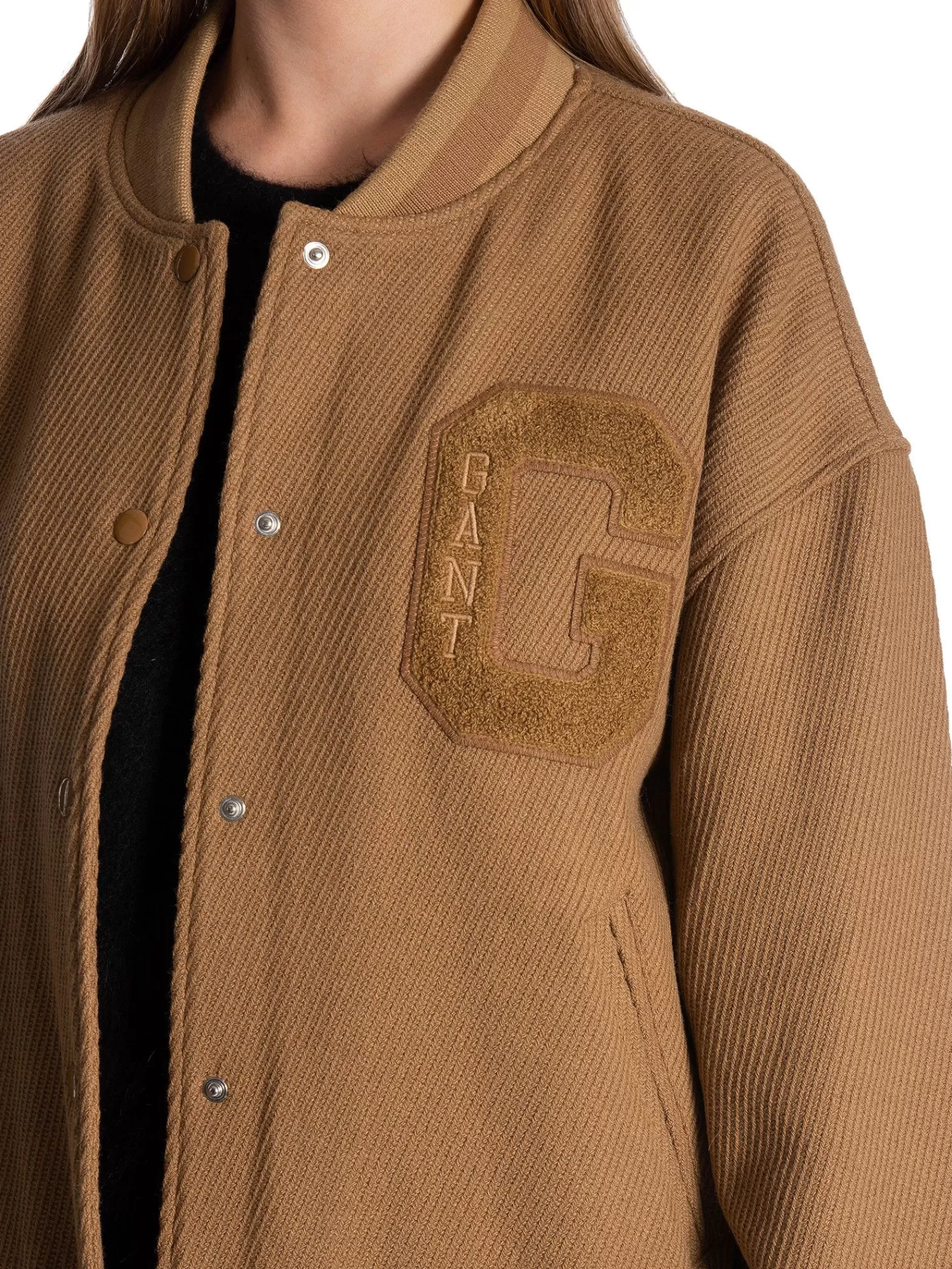 GANT Jacka Wool Twill Varsity Warm Khaki^ Jackor & Kappor