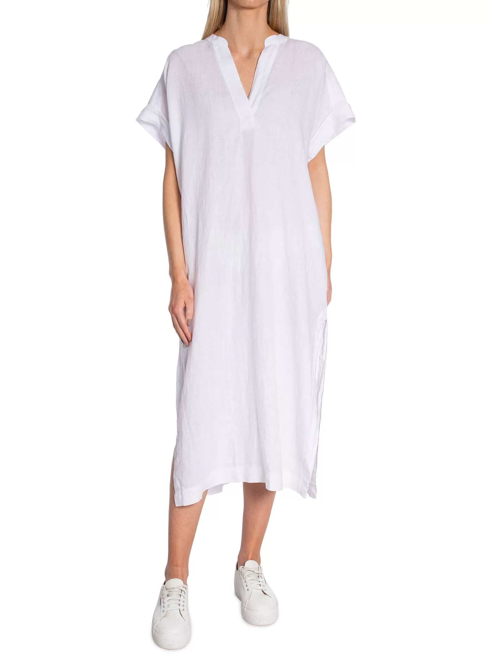 GANT Kaftan Relaxed Ss Linen White^ Klänningar