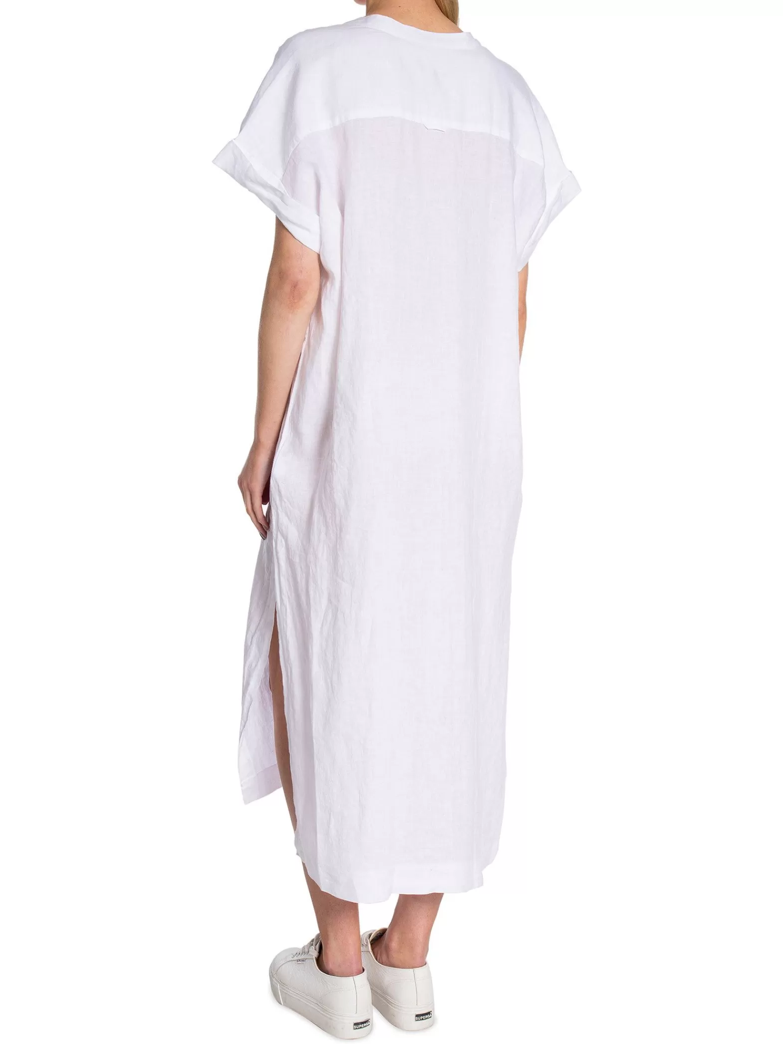 GANT Kaftan Relaxed Ss Linen White^ Klänningar