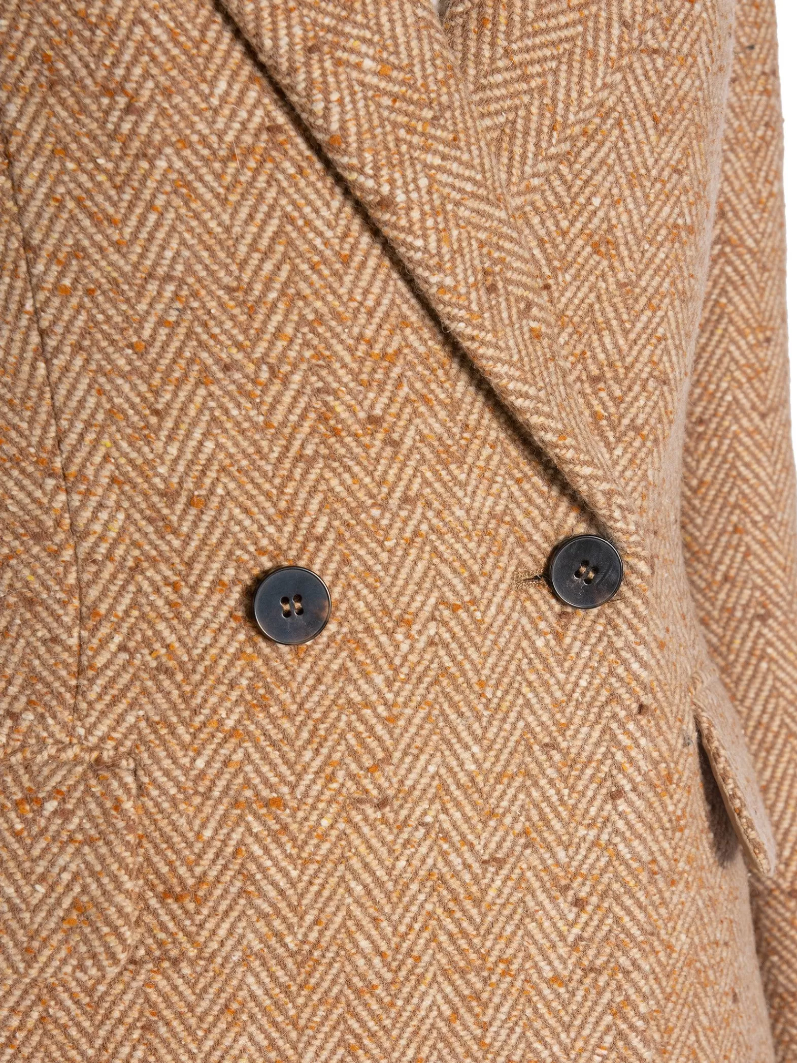 GANT Kavaj Regular Herringbone Roasted Walnut^ Kavajer