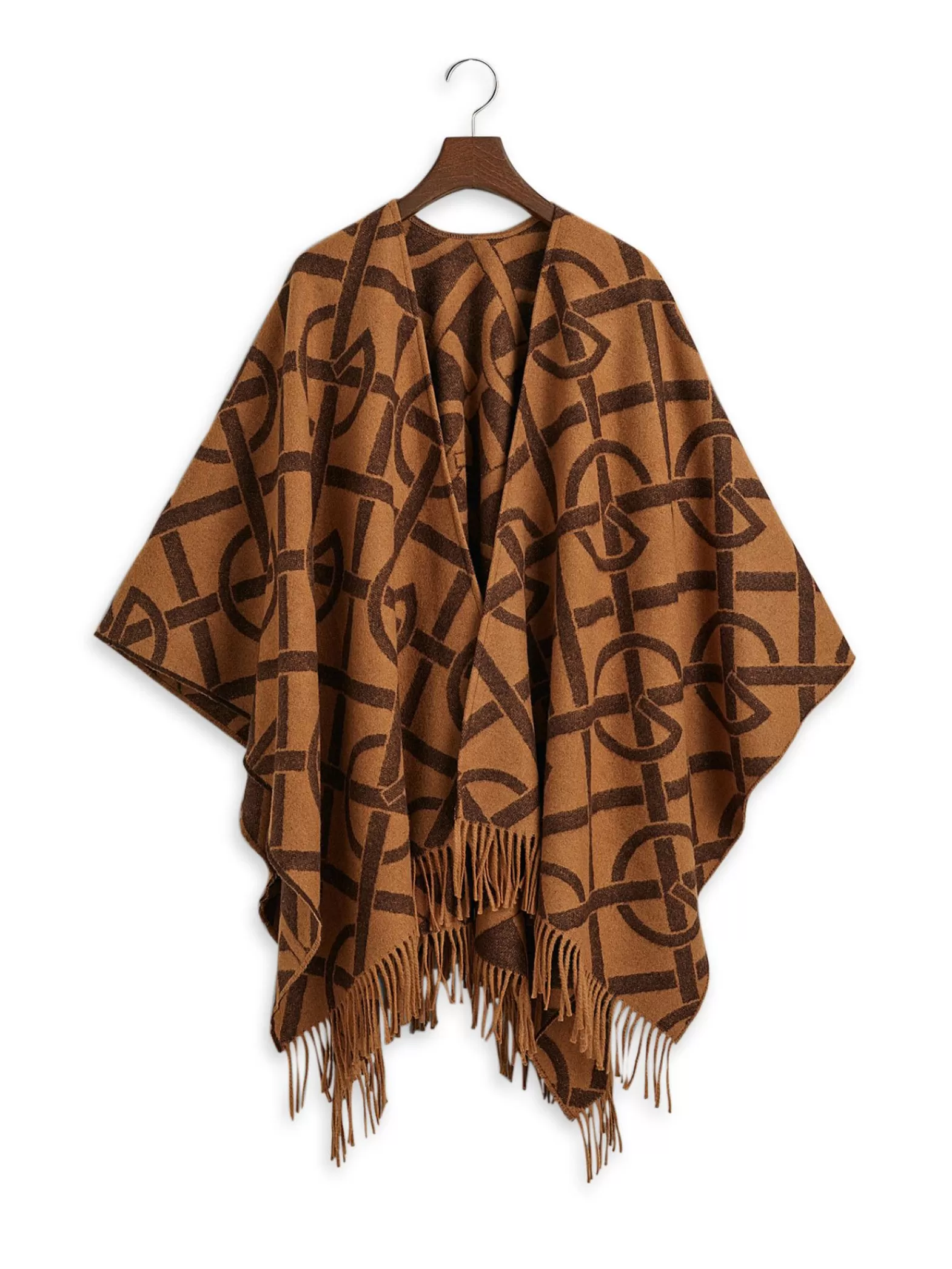 GANT Poncho G Pattern Burnt Sugar^ Sjalar & Halsdukar