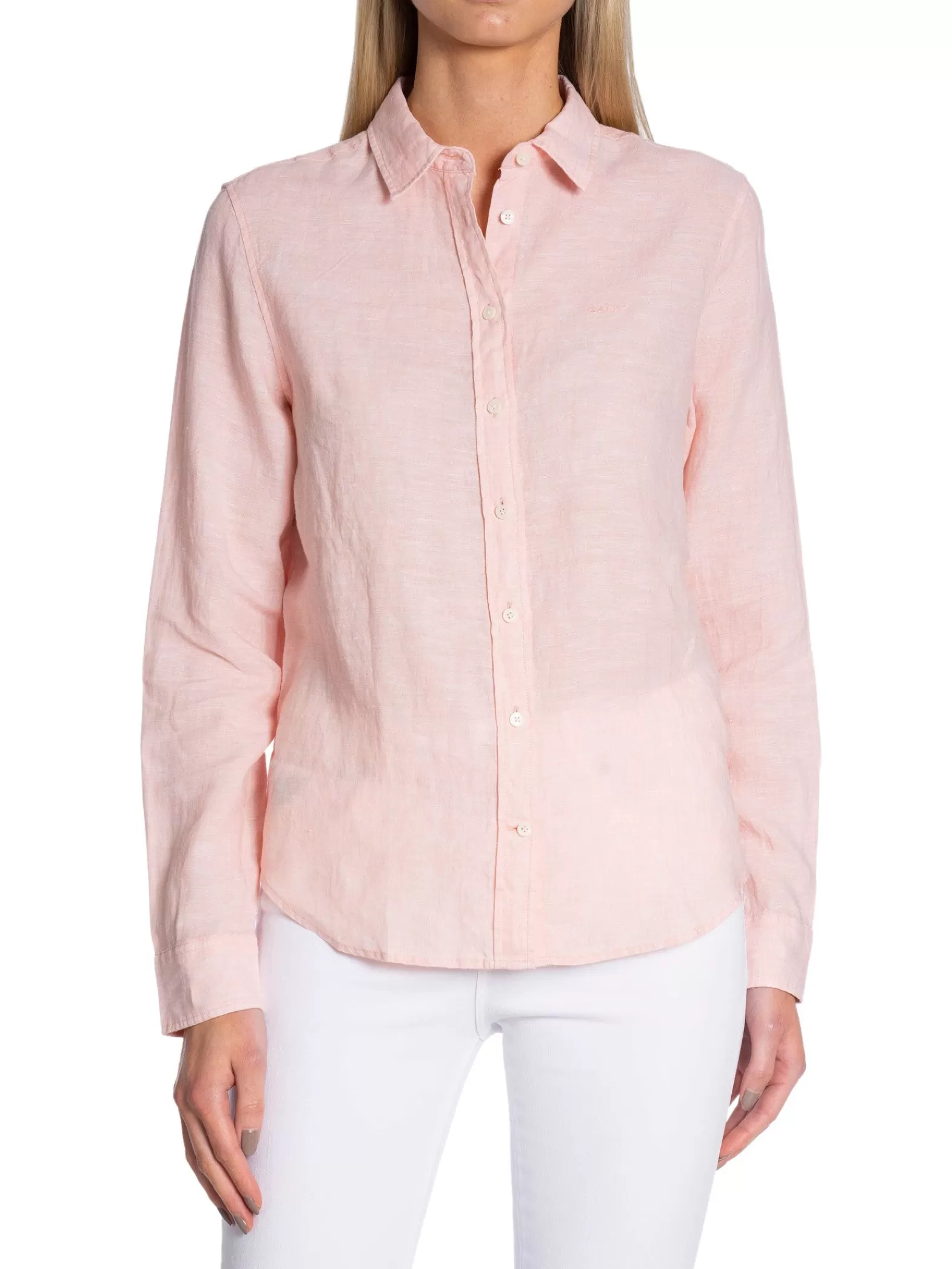 GANT Skjorta Reg Linen Chambray Guava^ Skjortor