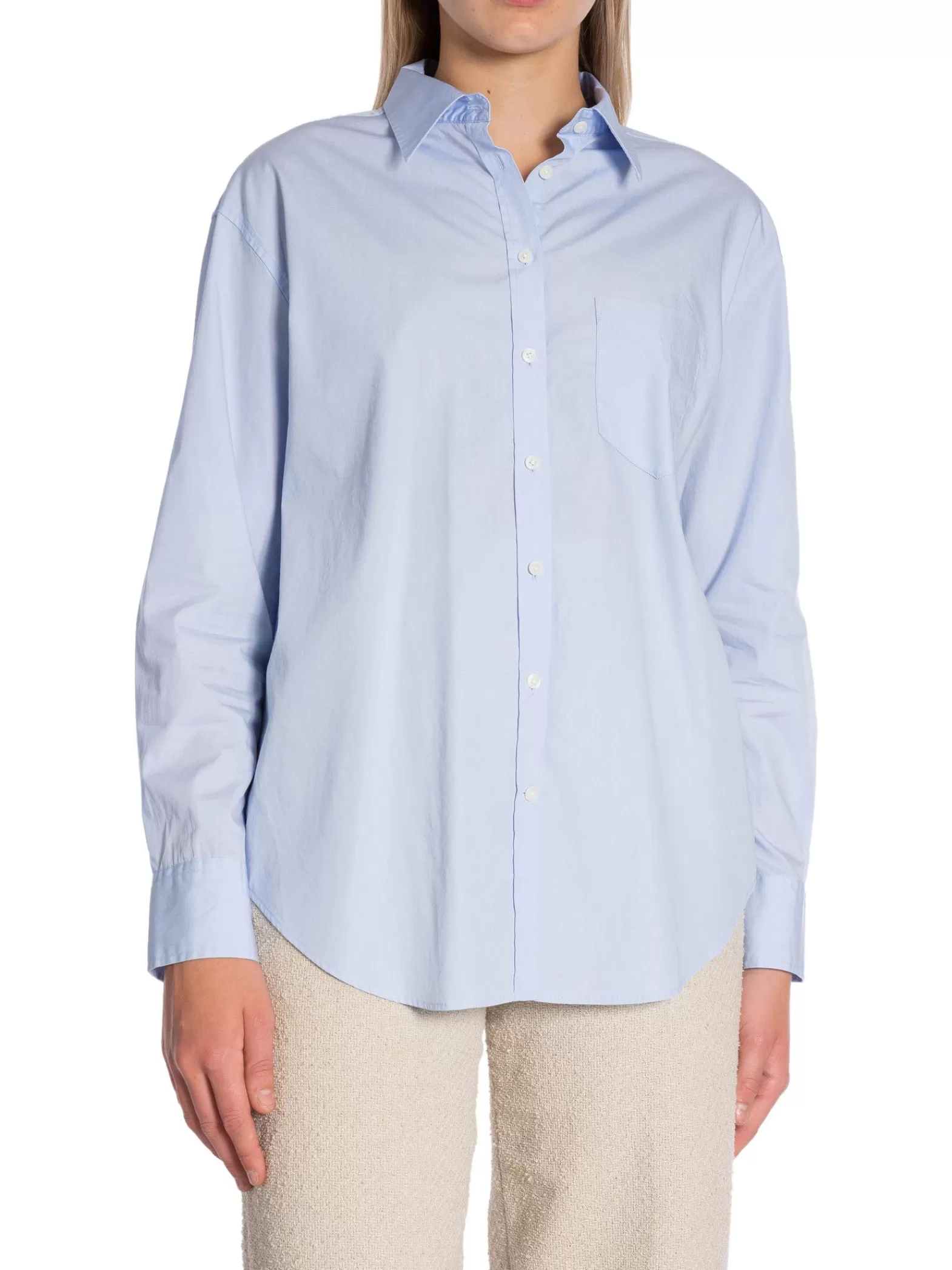 GANT Skjorta Rel Poplin Light Blue^ Skjortor