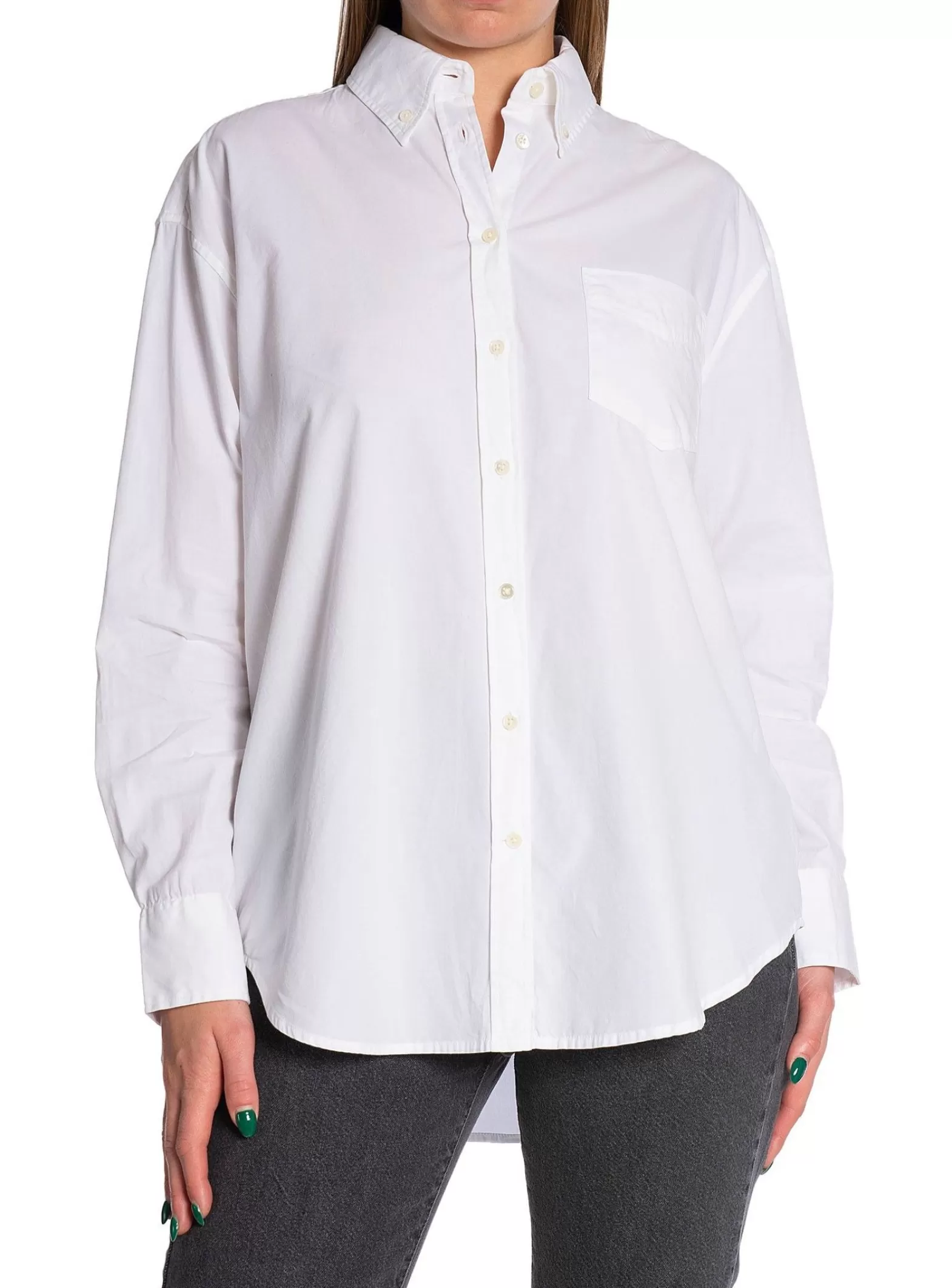 GANT Skjorta Relaxed Bd Luxury Poplin White^ Skjortor