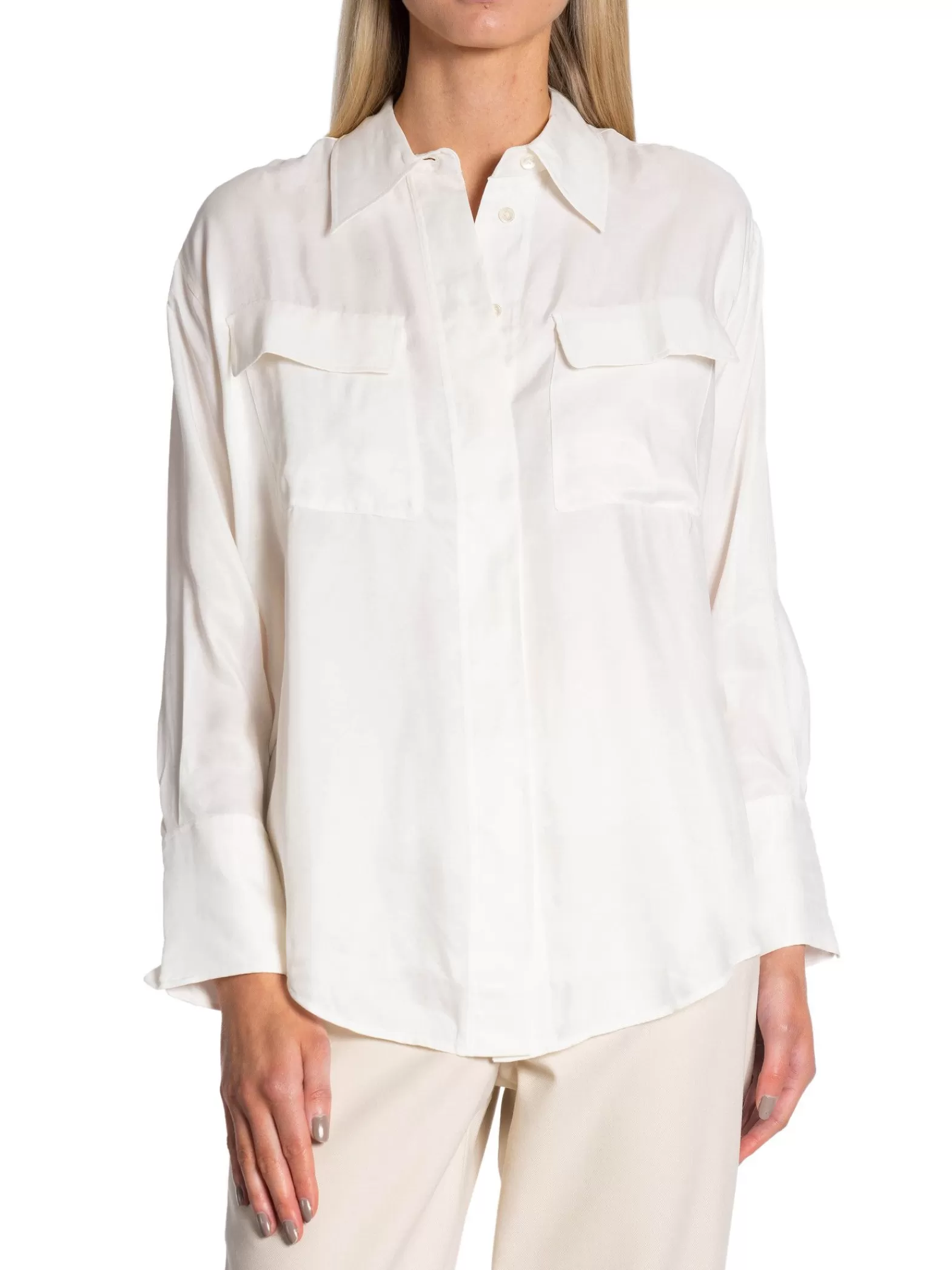 GANT Skjorta Relaxed Flap Pocket Eggshell^ Skjortor