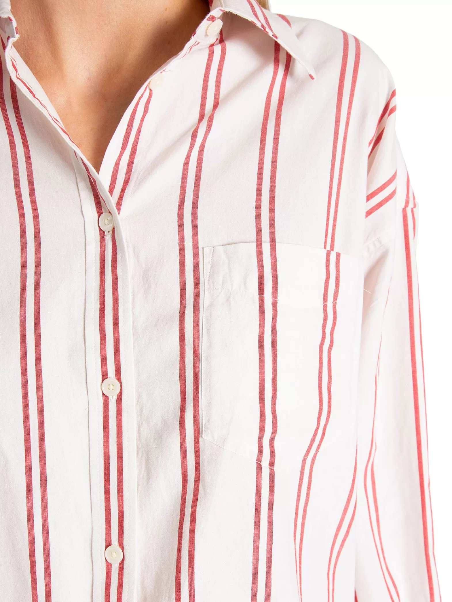 GANT Skjorta Stripe Bright Red^ Skjortor