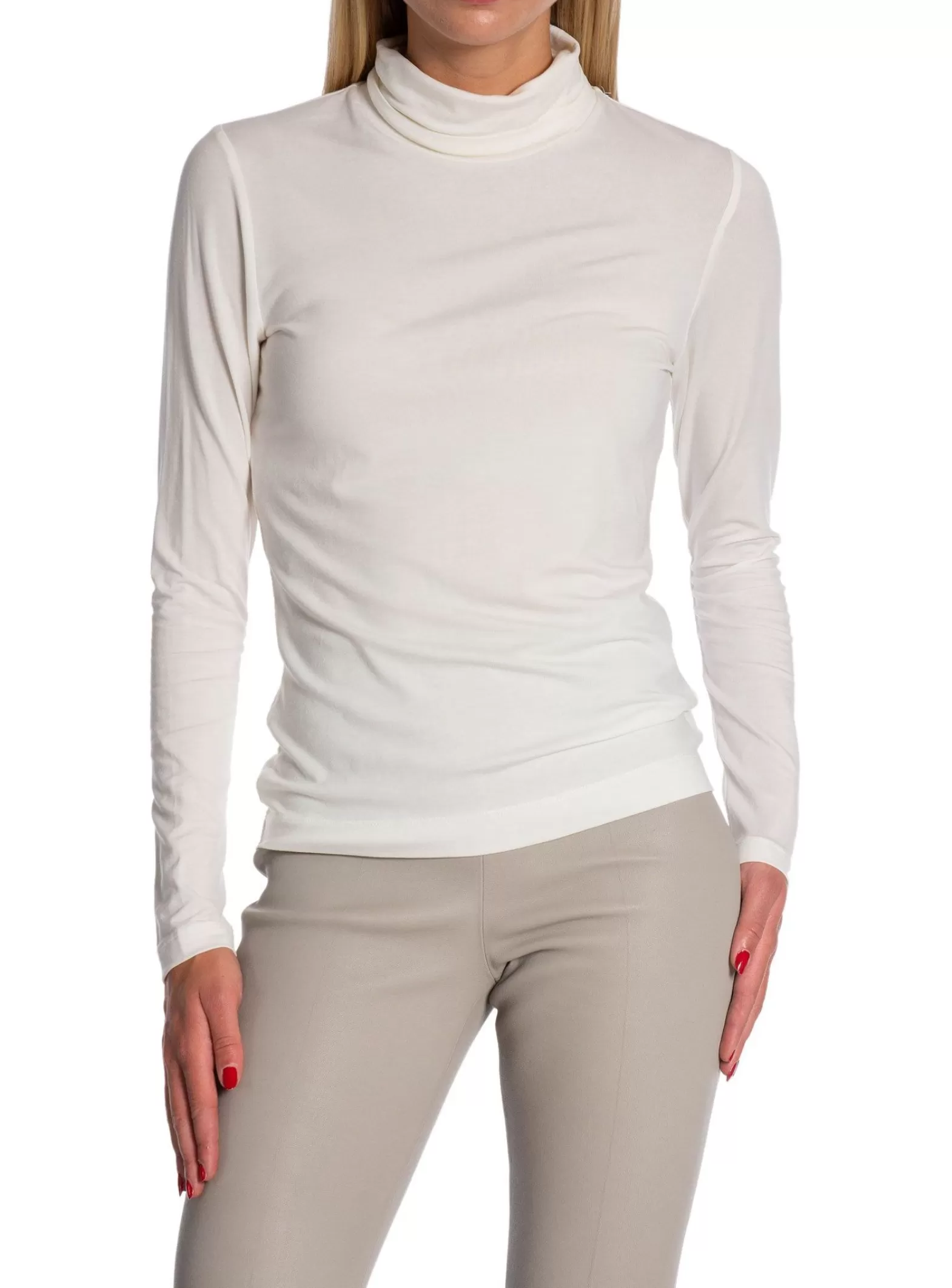 GANT Topp Ls Turtleneck Offwhite^ Toppar