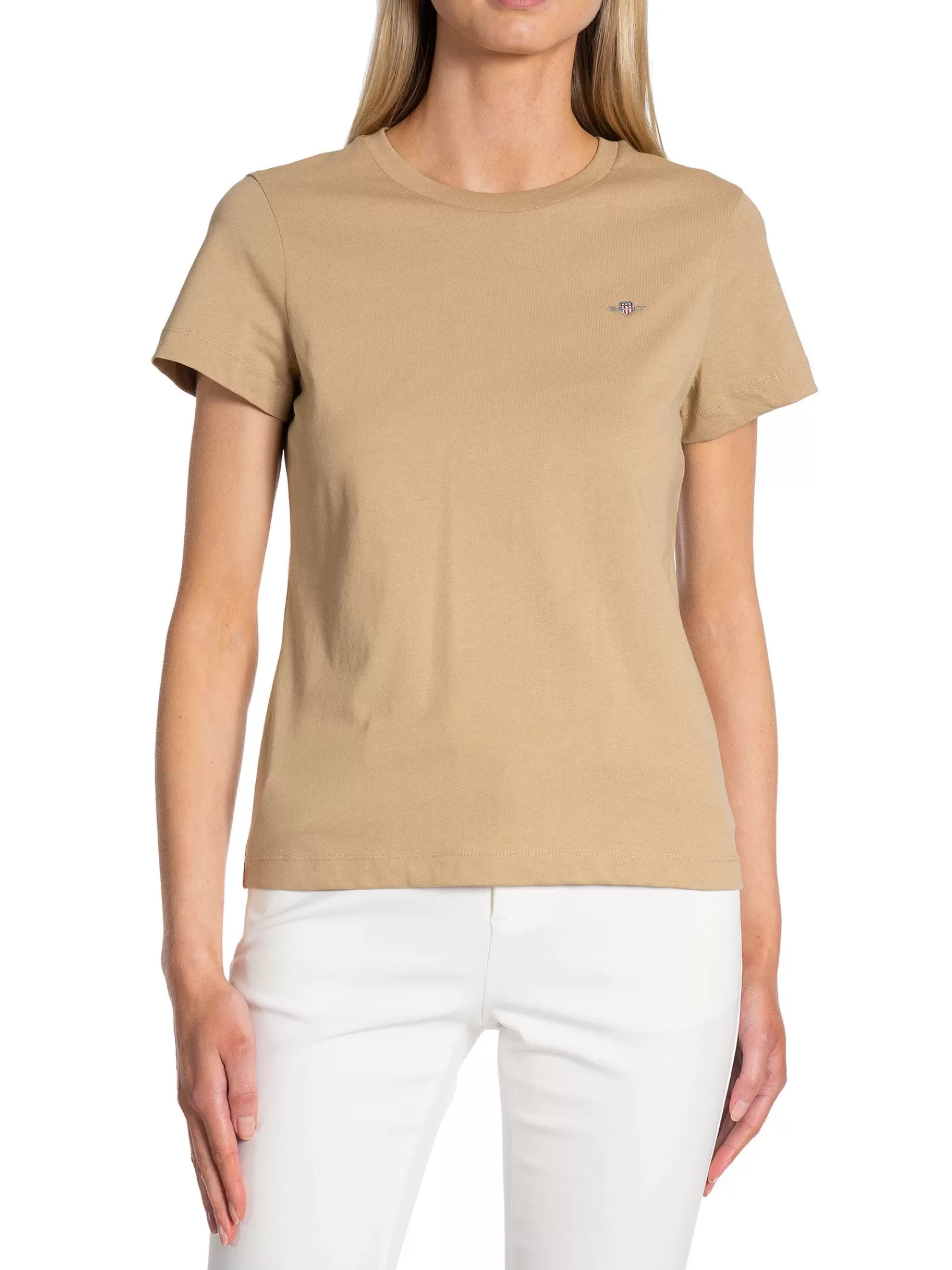 GANT Topp Reg Shield Dark Khaki^ Toppar