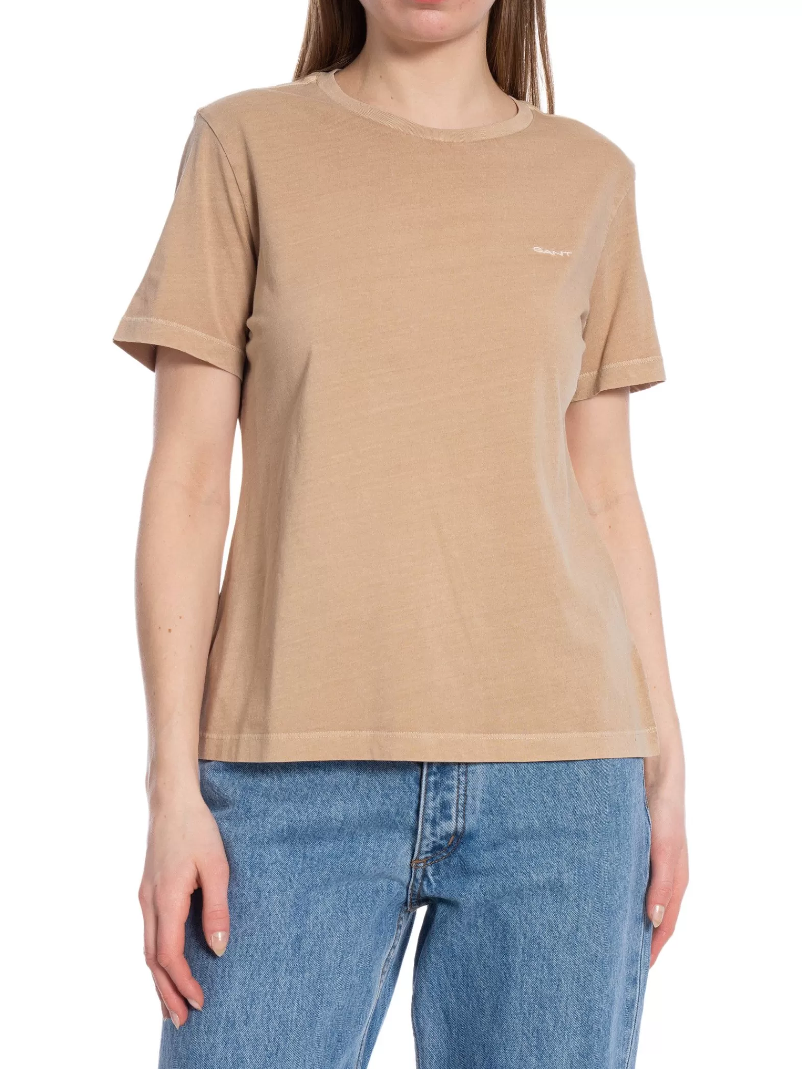 GANT Topp Reg Sunfaded C-Neck Dry Sand^ Toppar