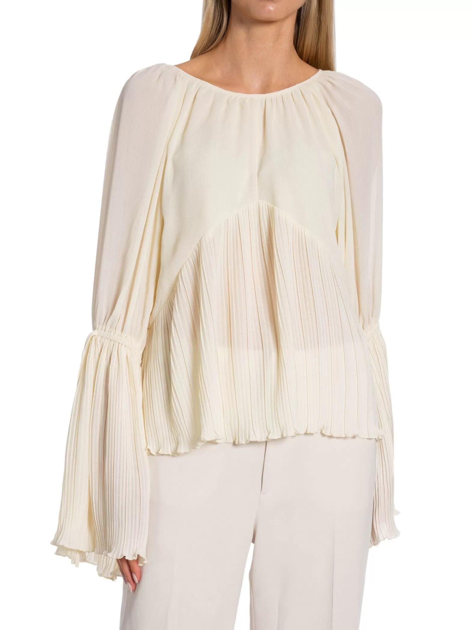 Gestuz Blus Celeste Ls Ethereal Off White^ Blusar