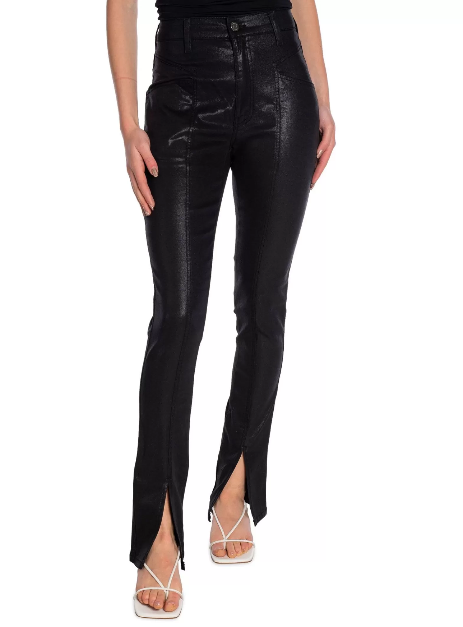 Gestuz Byxa Skinny Faye Hw Black^ Byxor