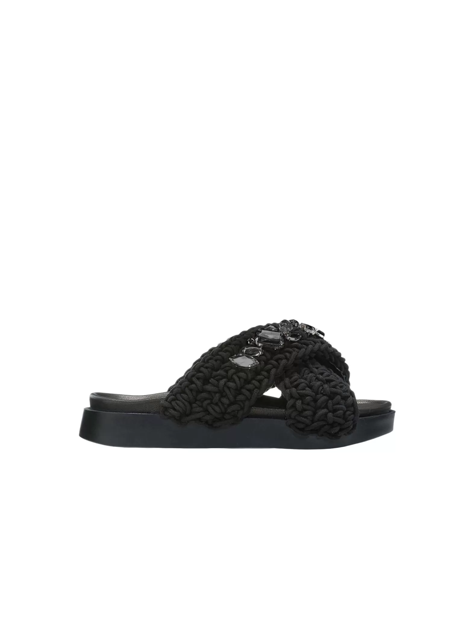 INUIKII Sandal Woven Stones True Black^ Sandaler