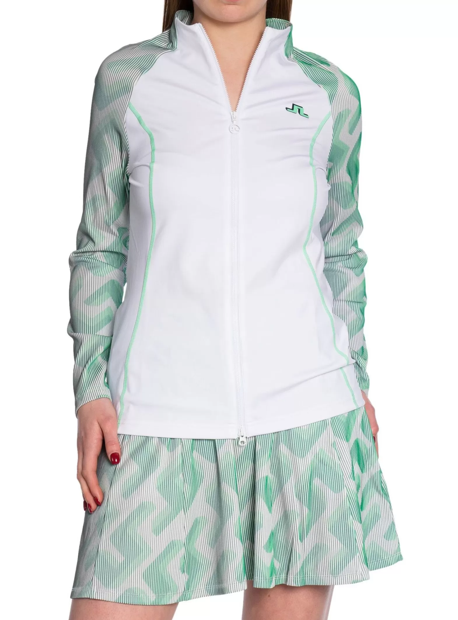 J.Lindeberg Troja June 3D Golf Mid Layer White^ Sport & Träning