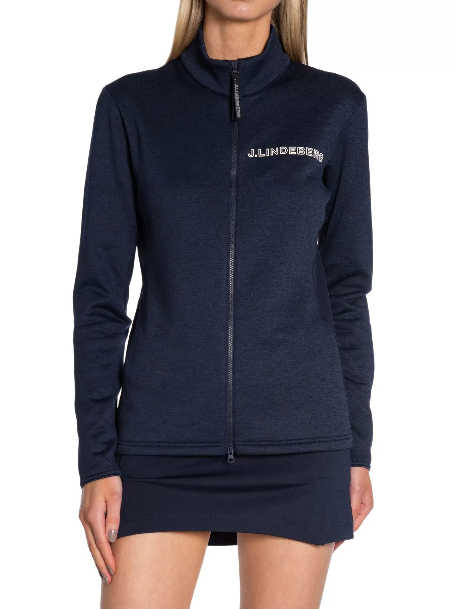 J.Lindeberg Troja Kati Mid Layer Navy Melange^ Sport & Träning