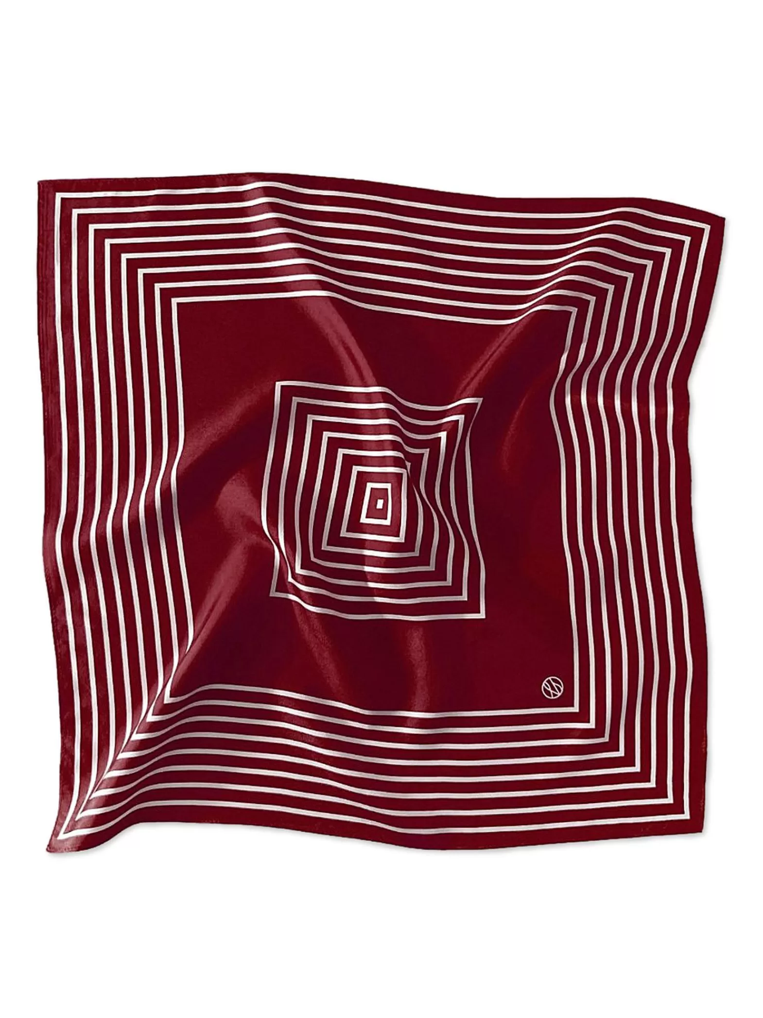 Le Scarf Sjal No. 14 Striped Wine Red^ Sjalar & Halsdukar